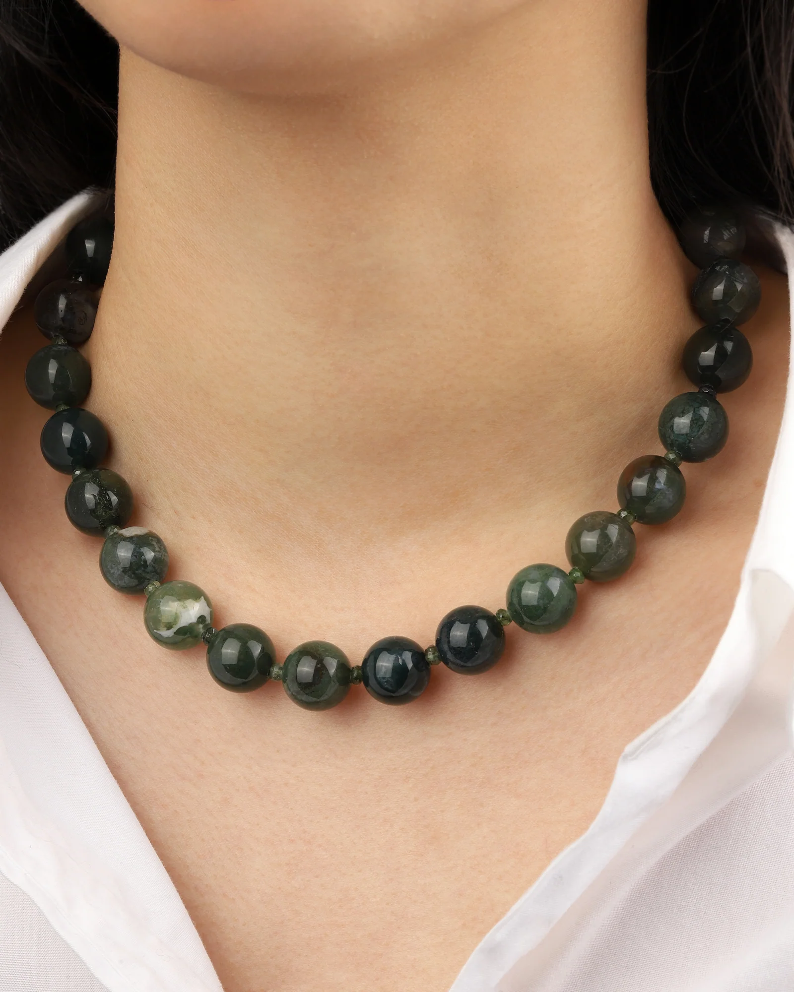Mixed Shape Chunky Stone Necklace | 14mm - Image 2