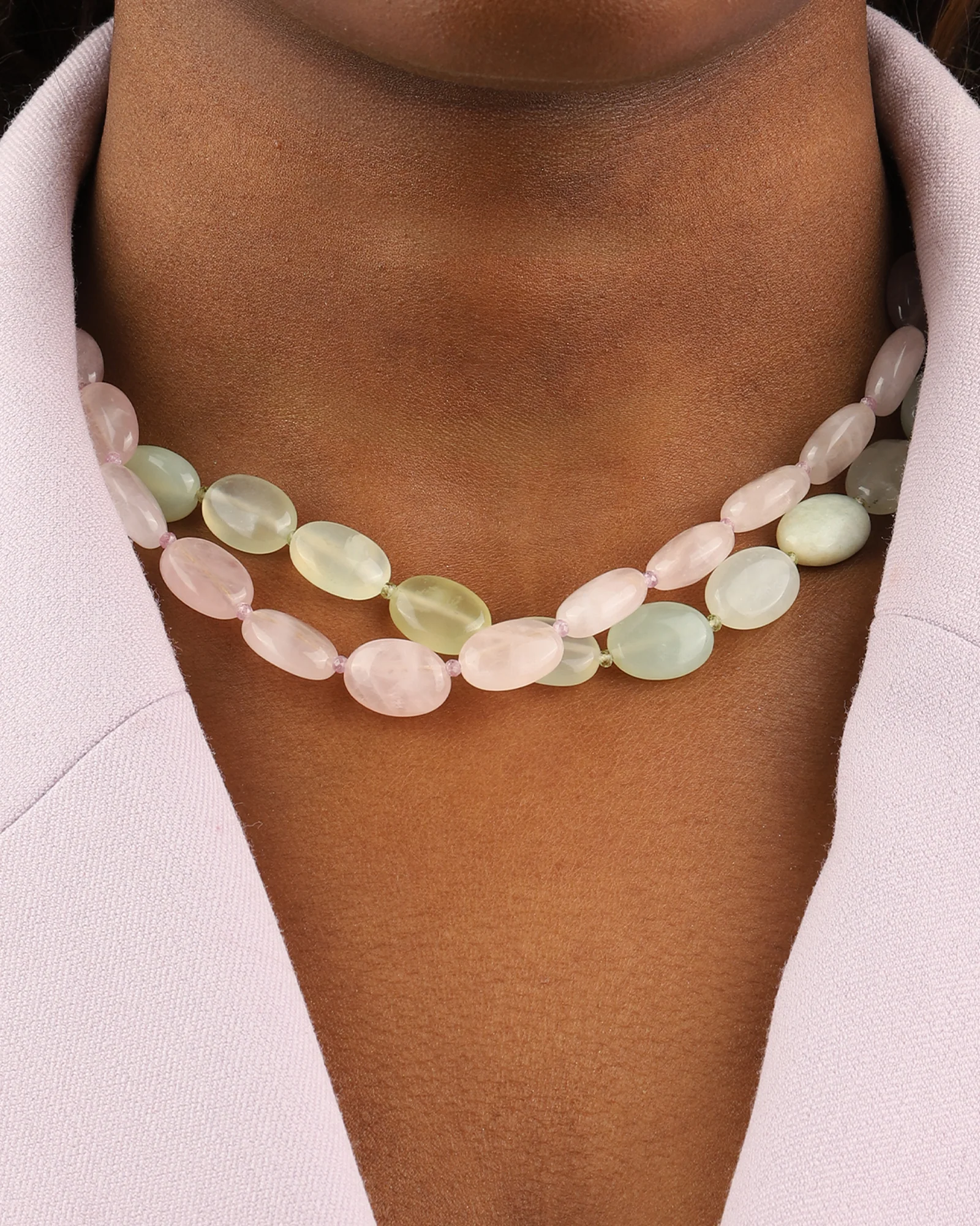 Petite Oval Beaded Necklace - Image 2