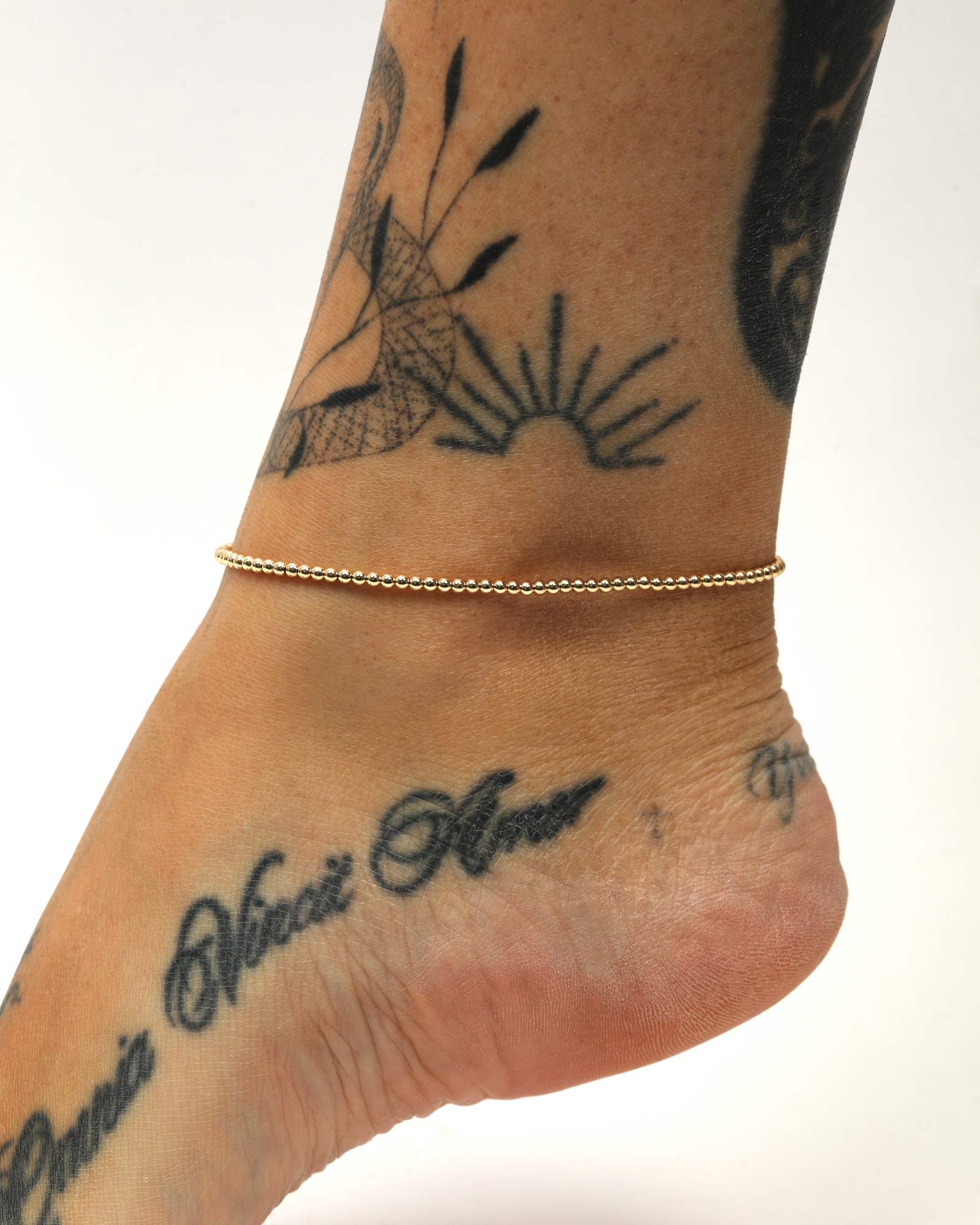 2.5mm Beaded Anklet - Image 3
