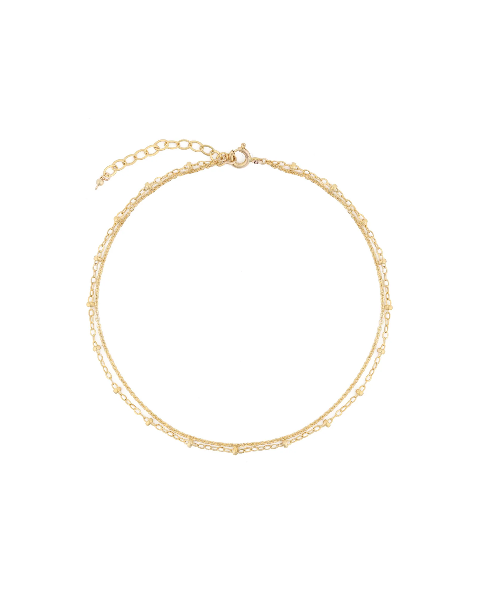 Two Row Satellite Cable Chain Bracelet