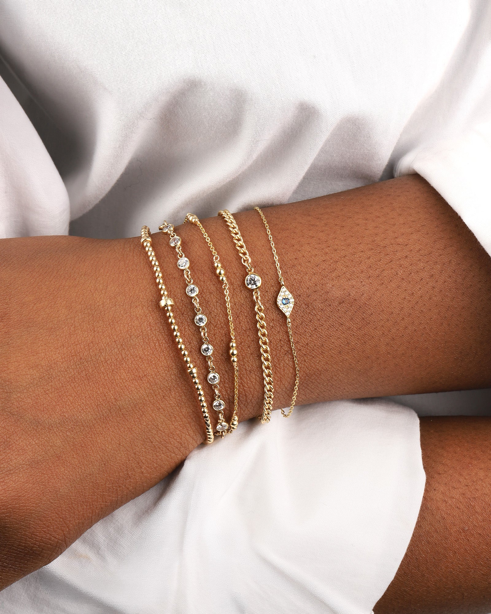 Graduated Bead Station Bracelet - Image 4