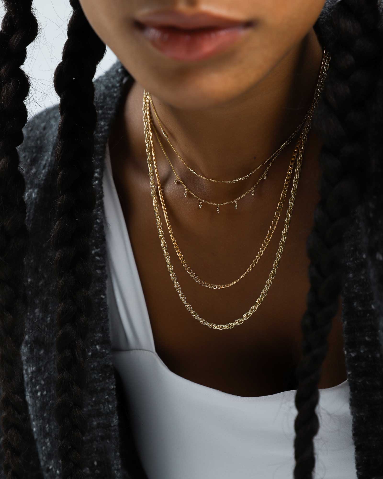 3 Bead Station Necklace - Image 4