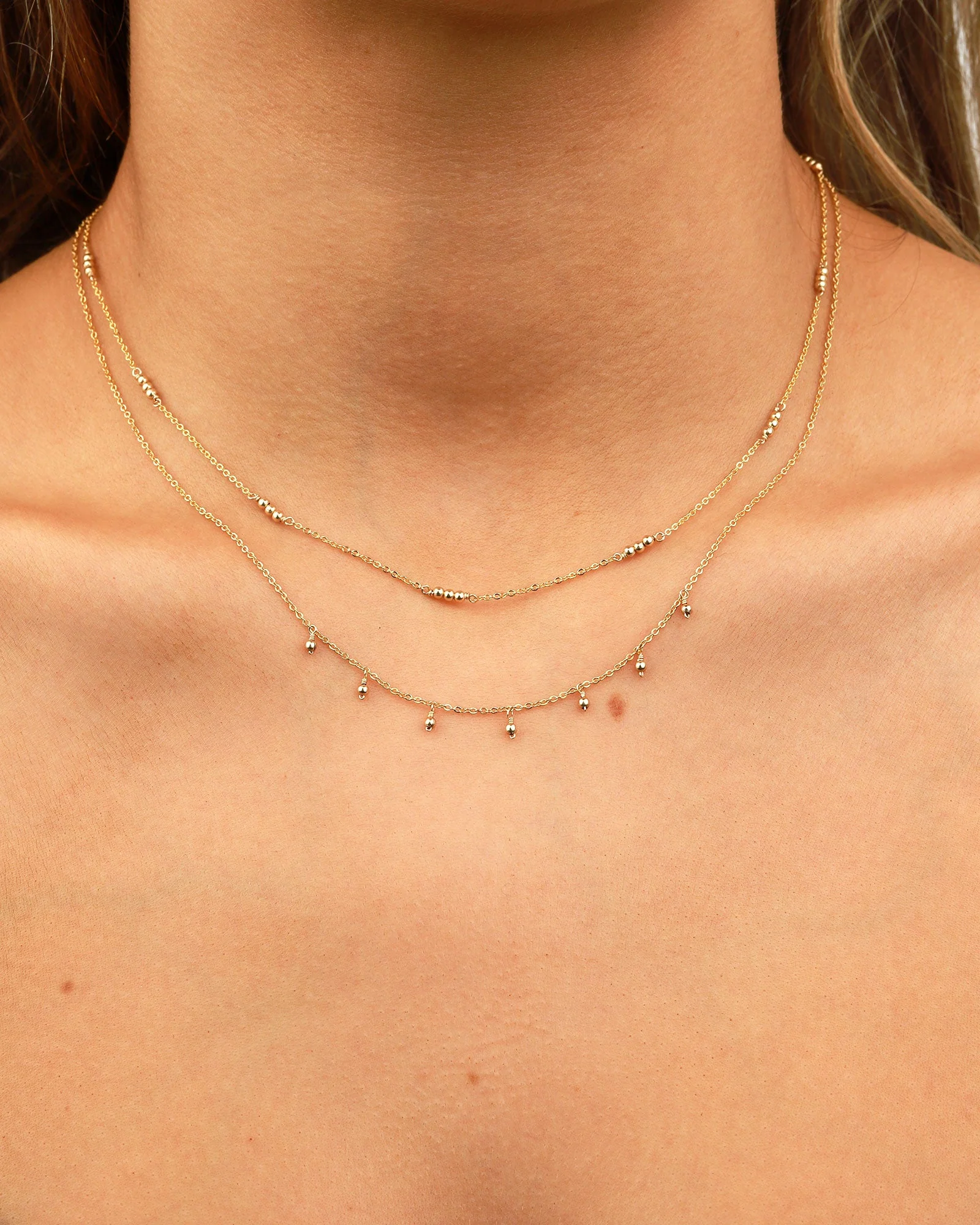 3 Bead Station Necklace - Image 5
