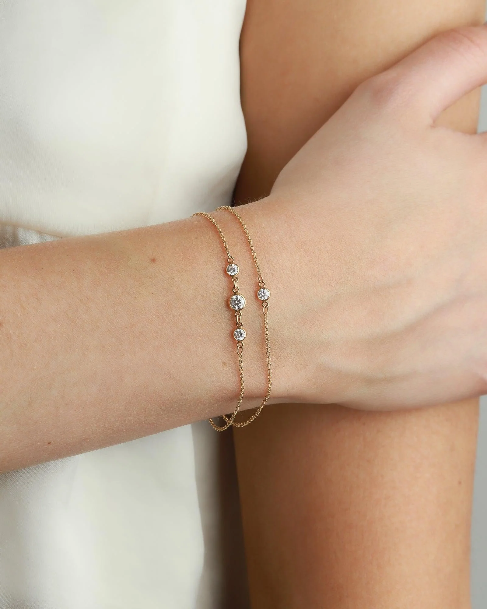 Single 3mm CZ Bracelet - Image 3