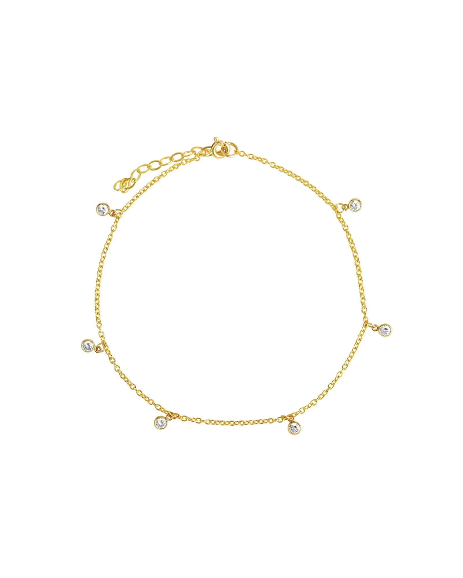 CZ Drop Anklet