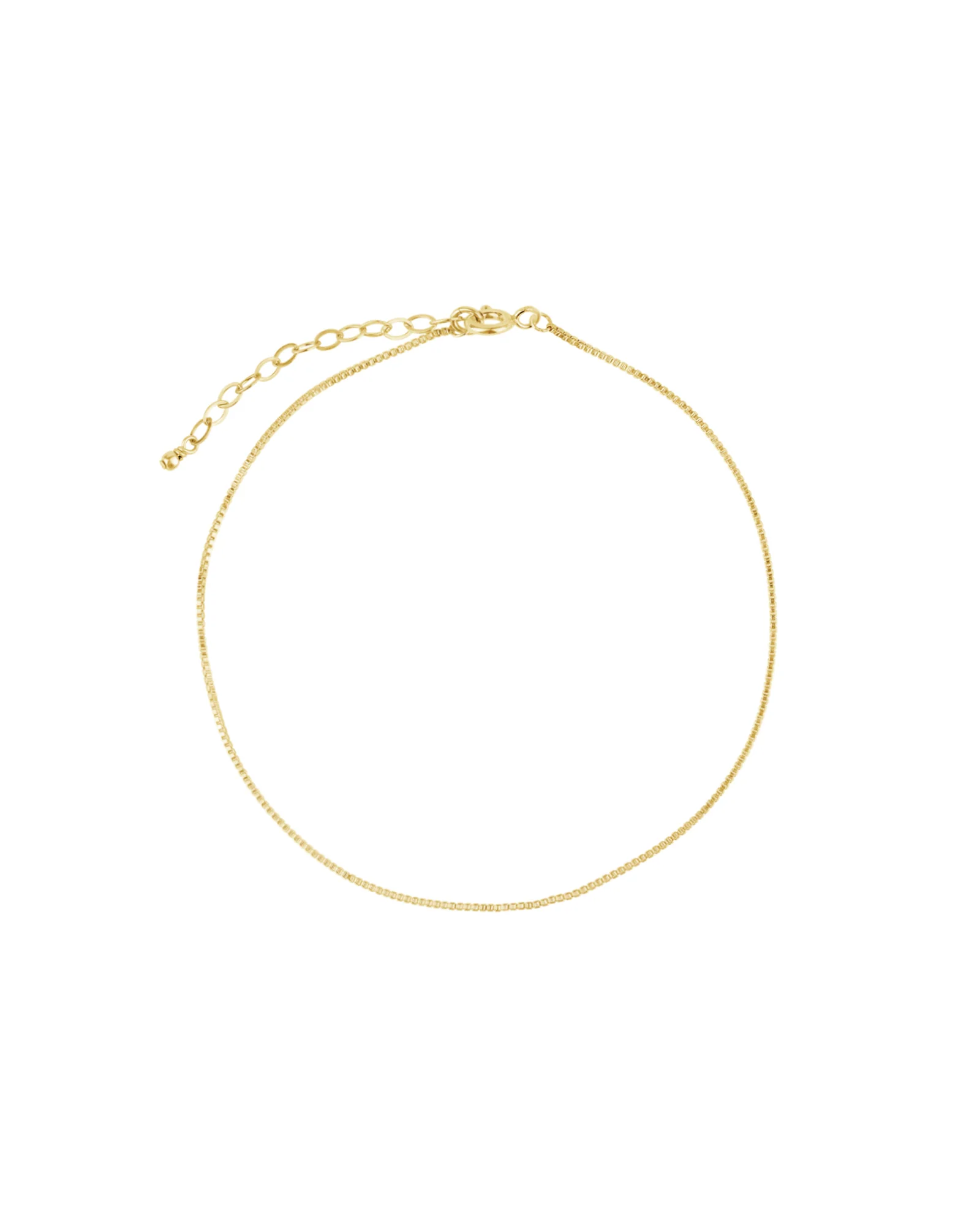 Square Box Chain Anklet