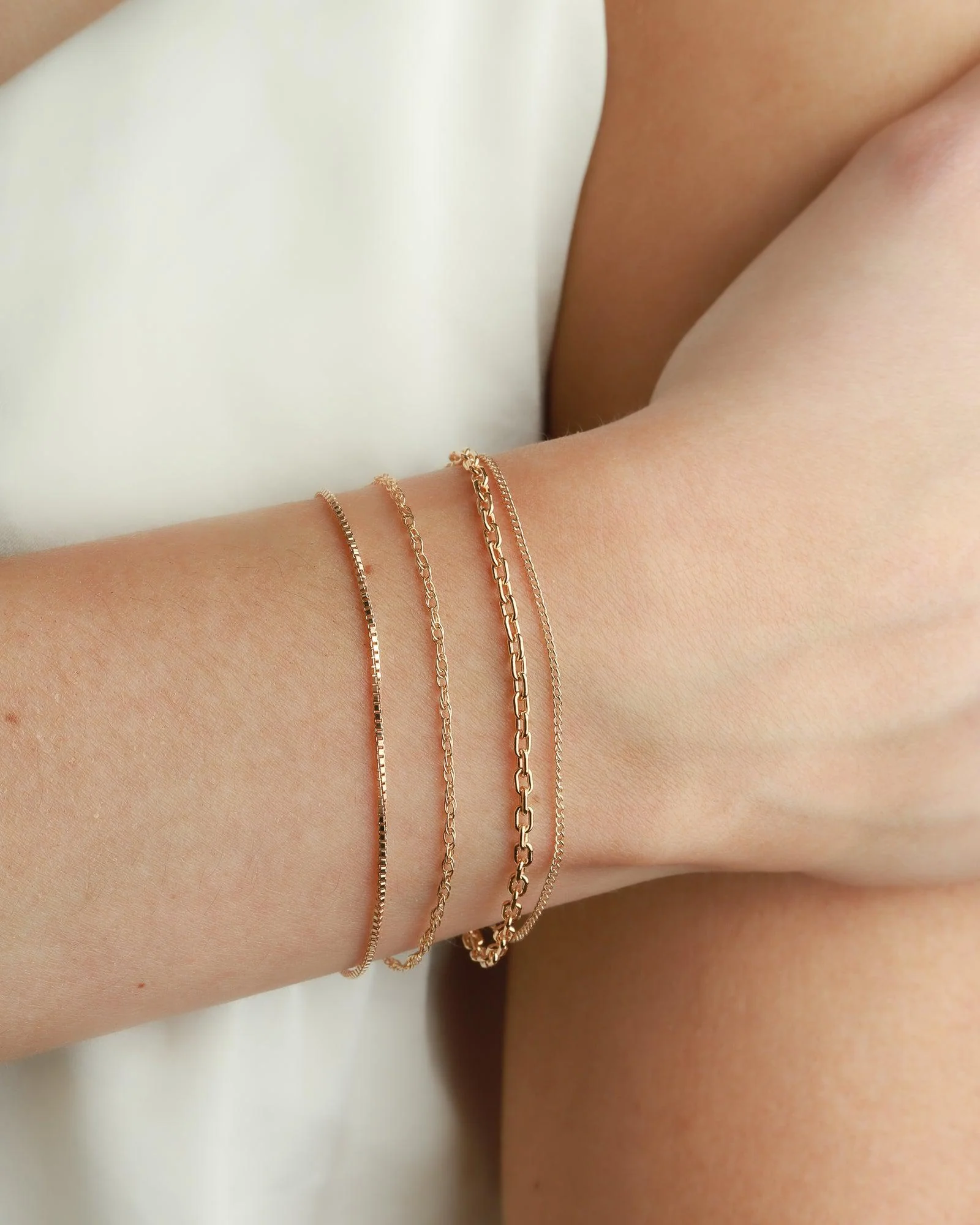 Square Box Chain Bracelet - Image 2