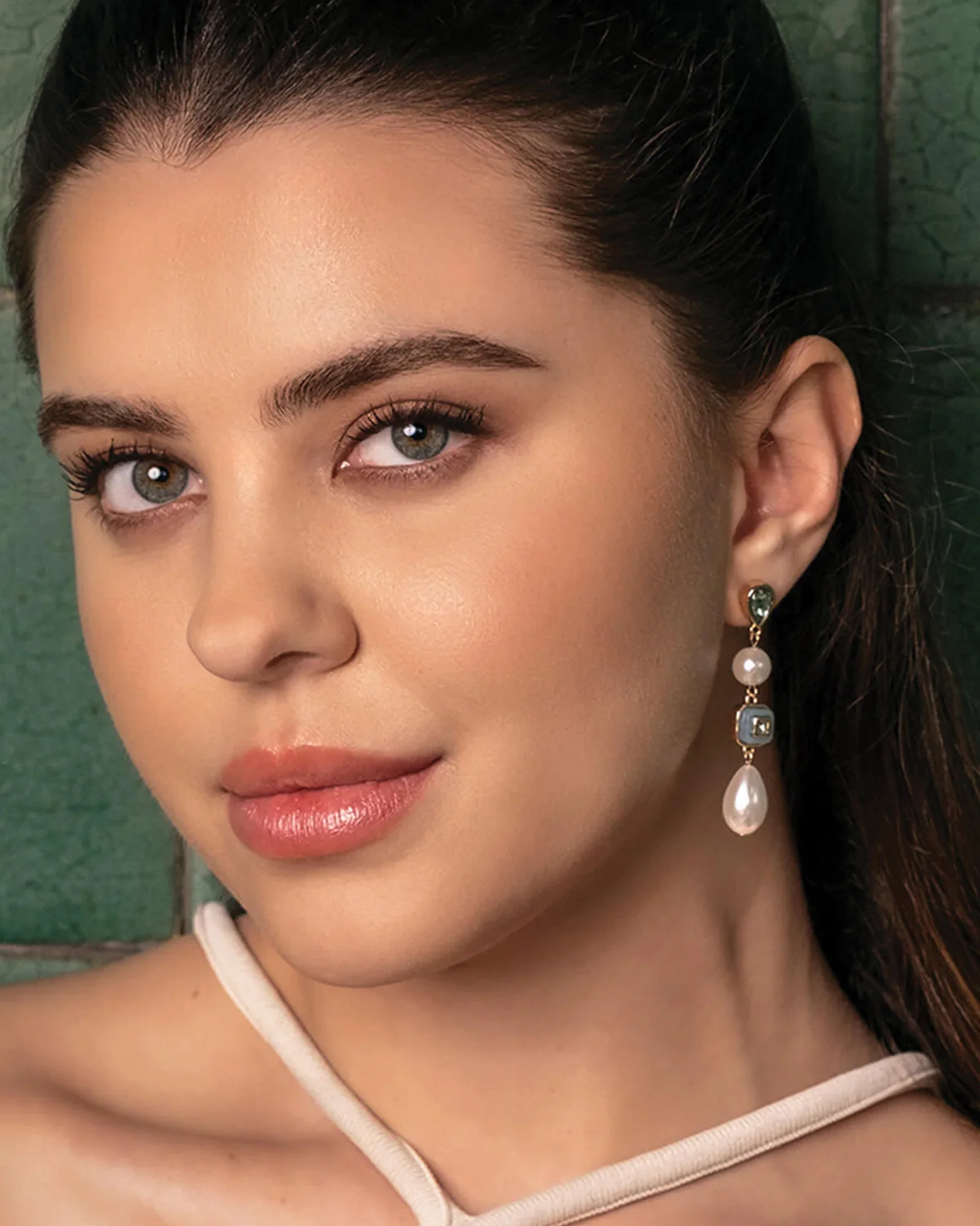 Vivi Drop Earrings - Image 2