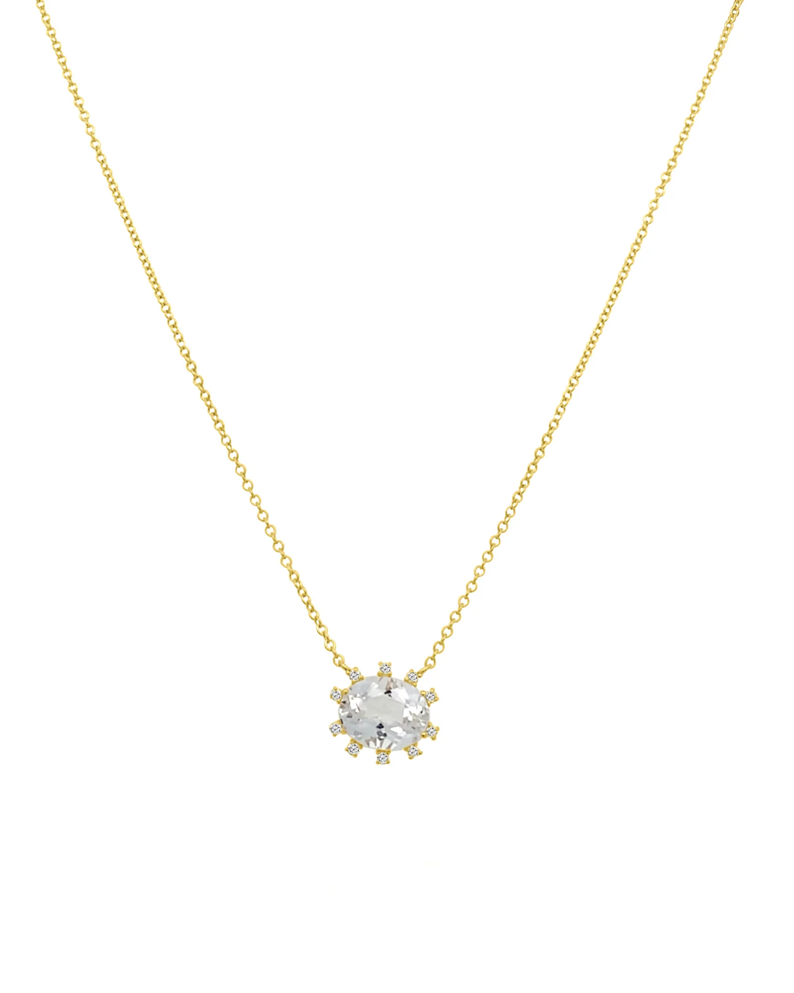 Spiked Oval Necklace