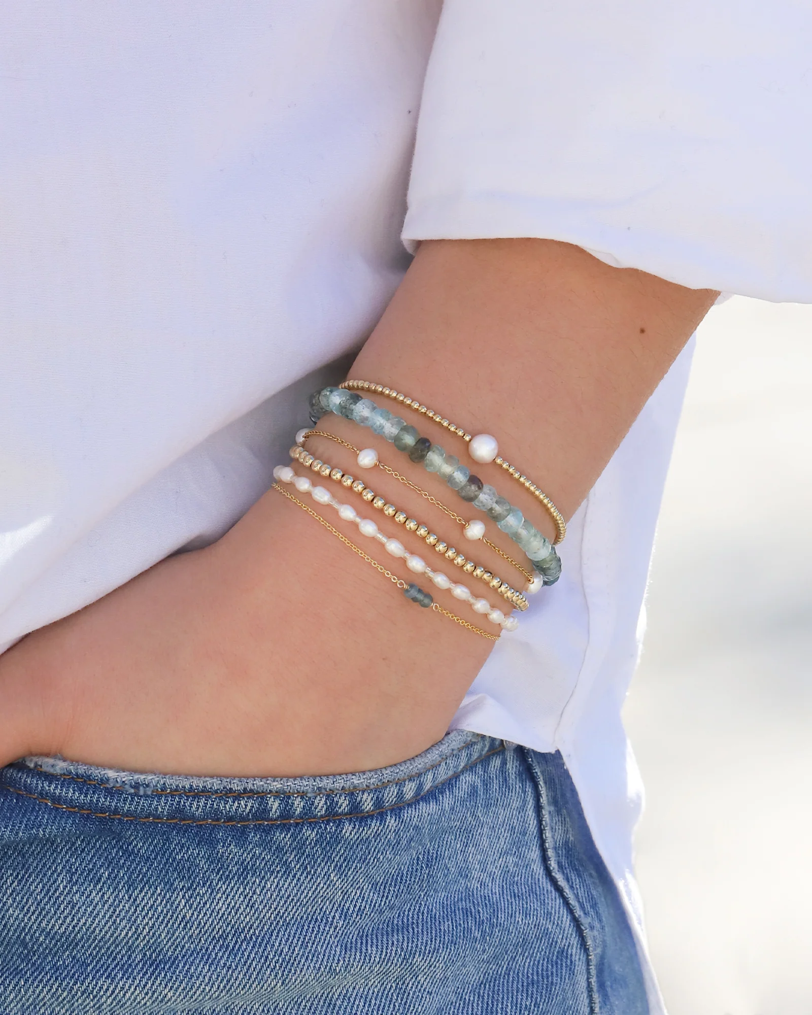 Beaded 6mm Pearl Bracelet - Image 2