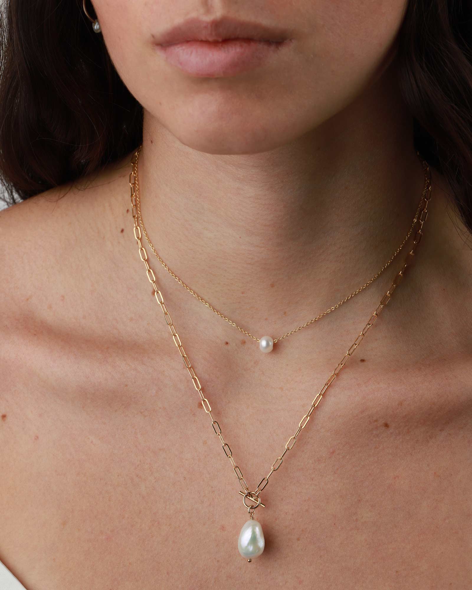 Pearl East-West Necklace - Image 3