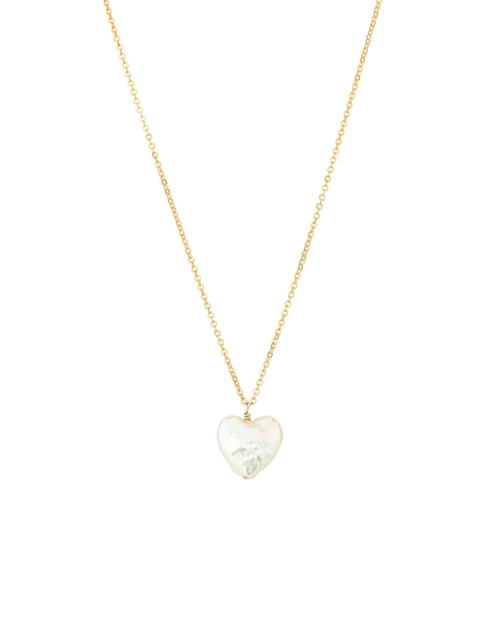 Pearl Heart Drop Necklace