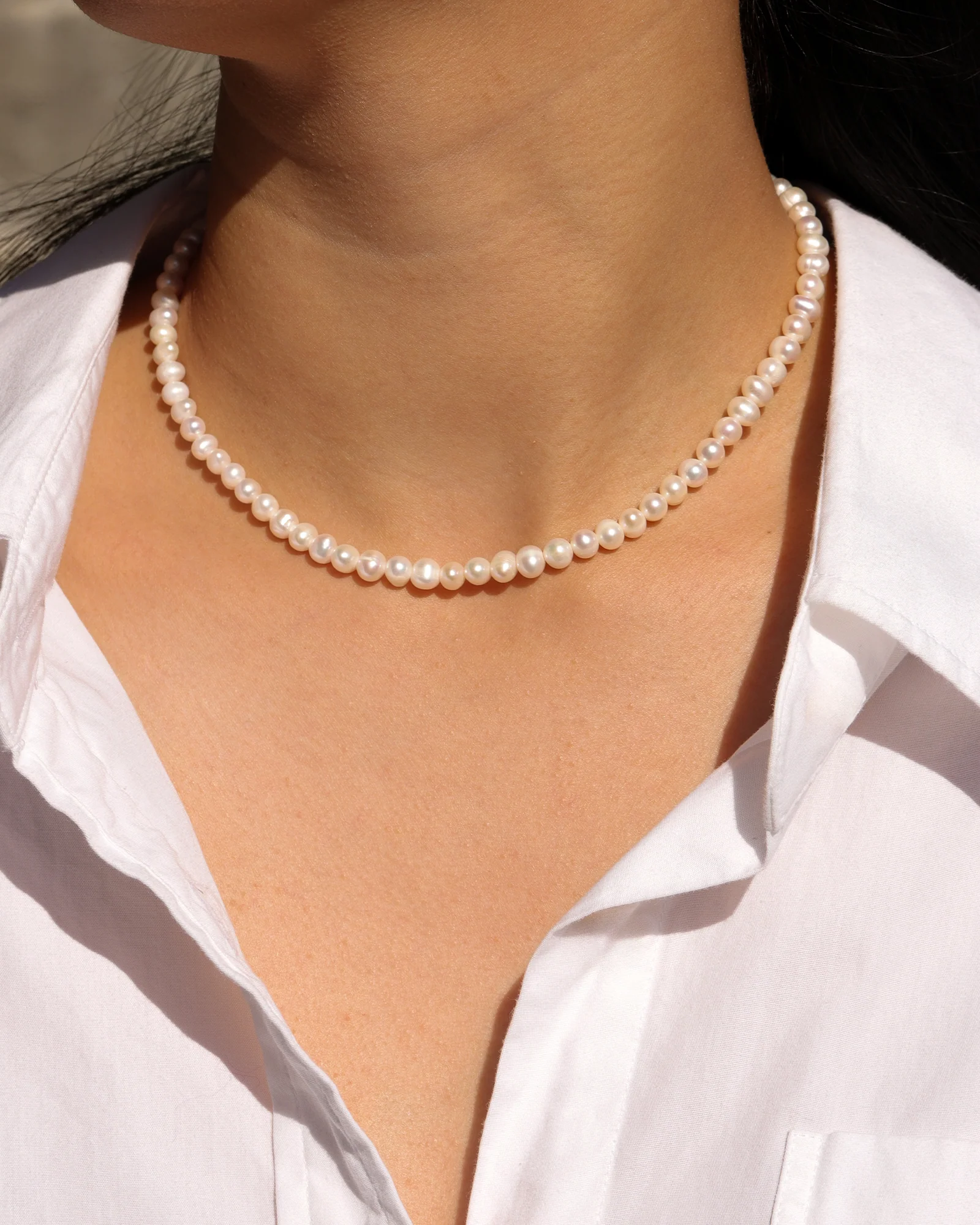 Pearl Strand Necklace | 5mm - Image 3