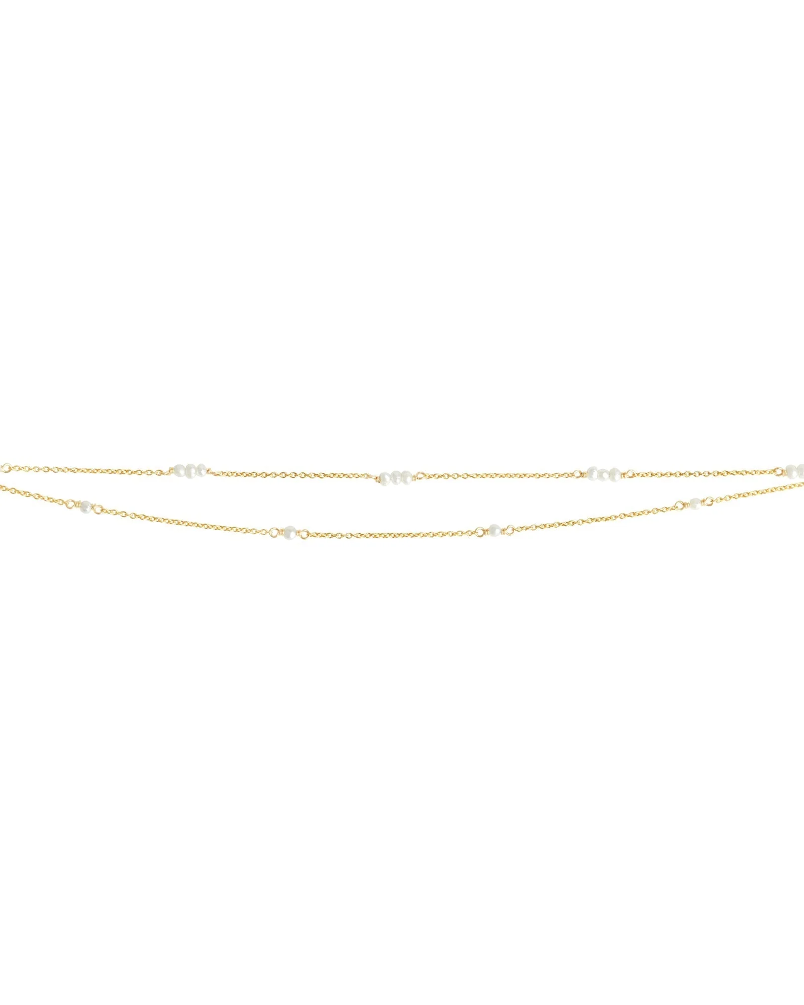 Two Row Pearl Station Bracelet - Image 3