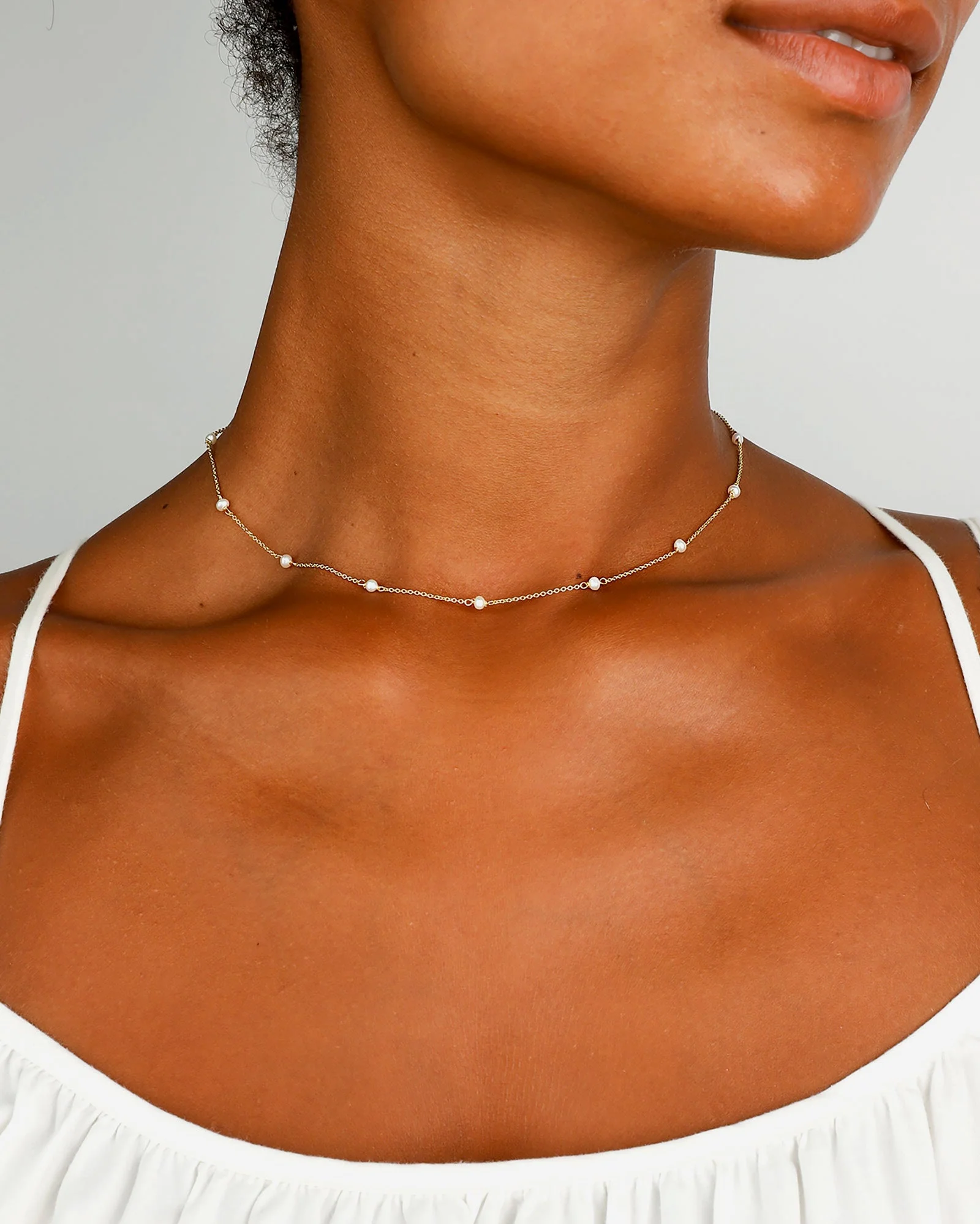 10 Pearl Station Necklace - Image 2