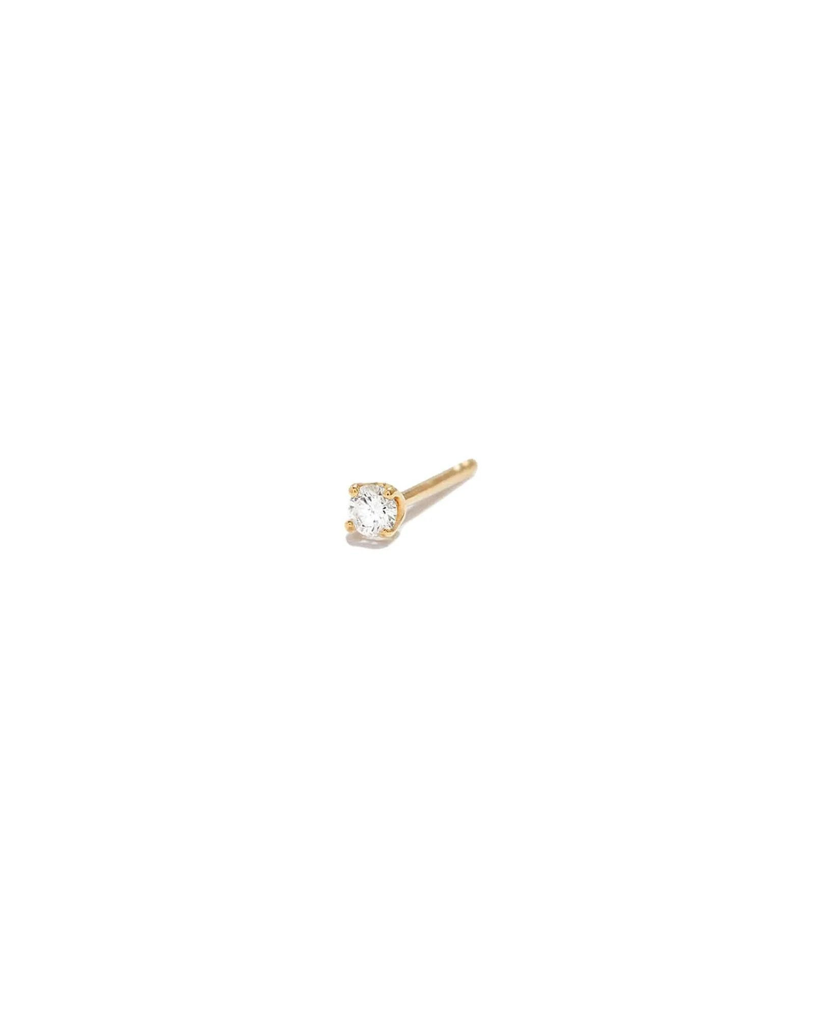 4 Prong CZ Single Stud | 2.5mm