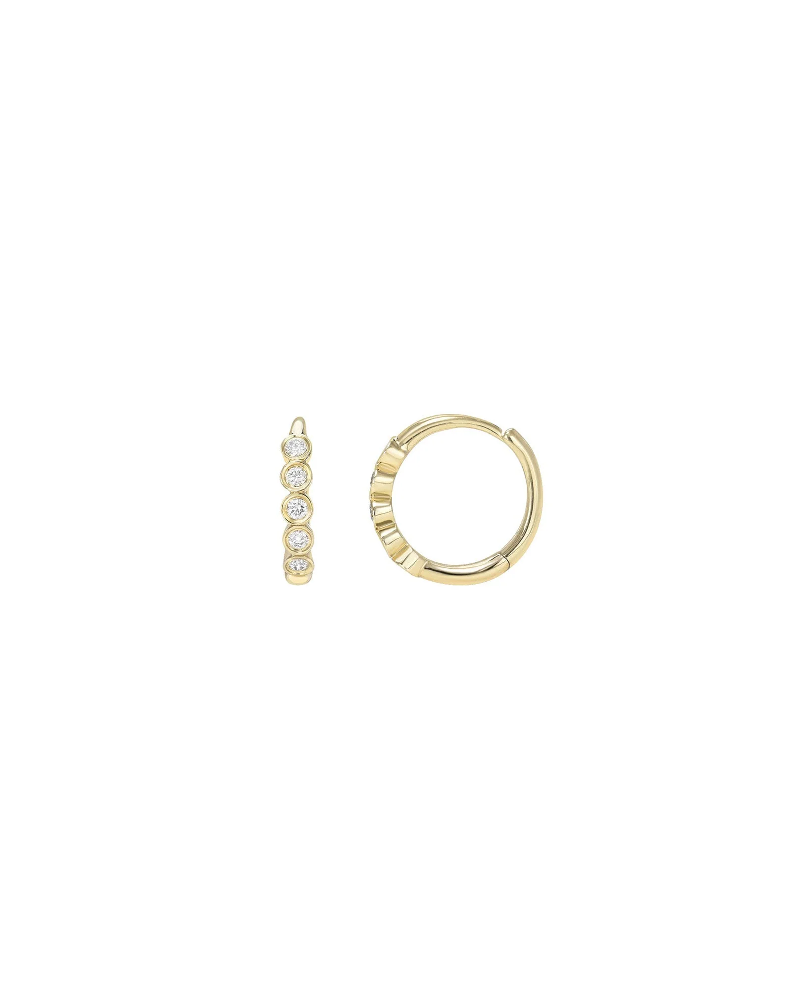 5 Bezel CZ Huggies | 11mm