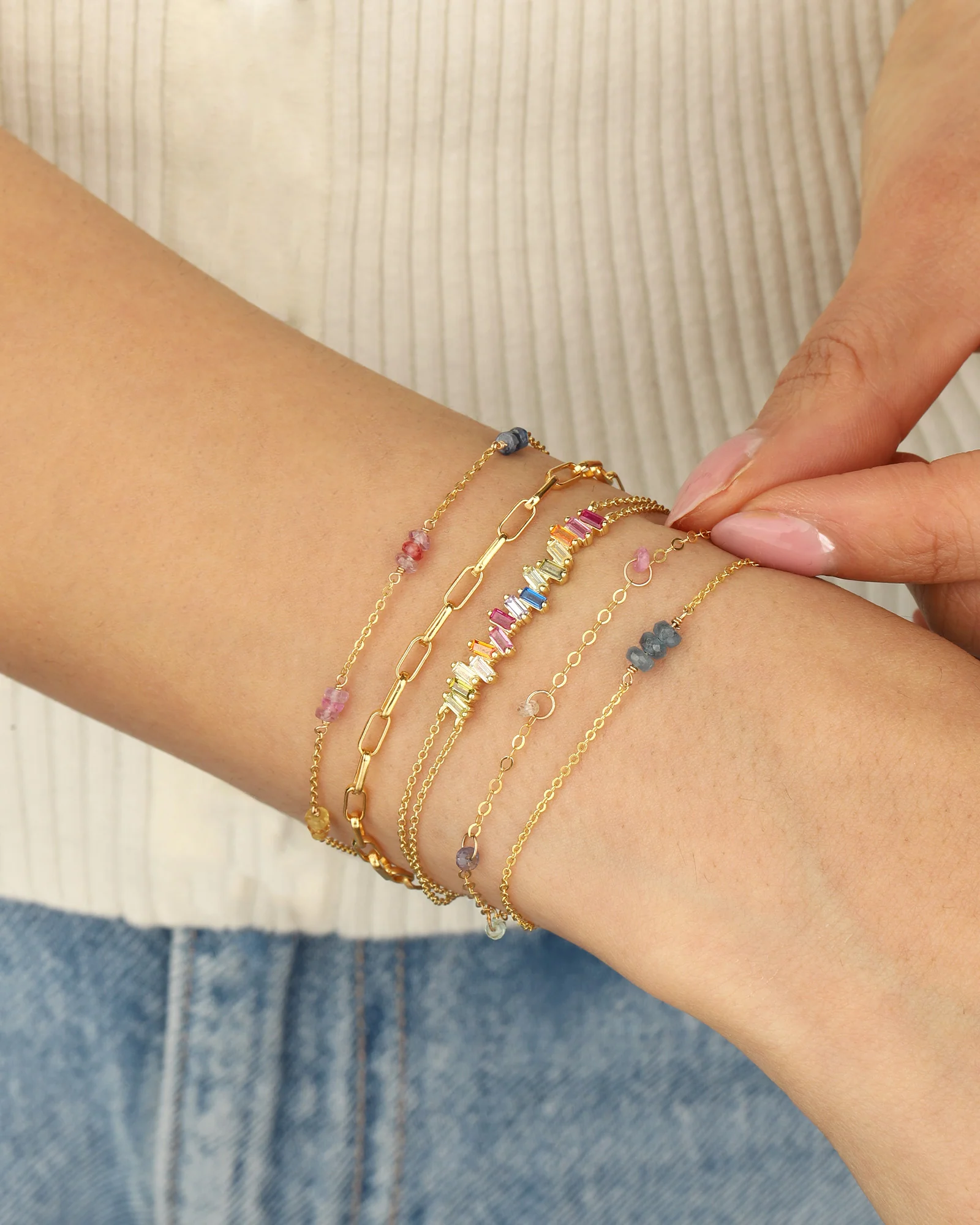 Baguette Bar Bracelet - Image 2
