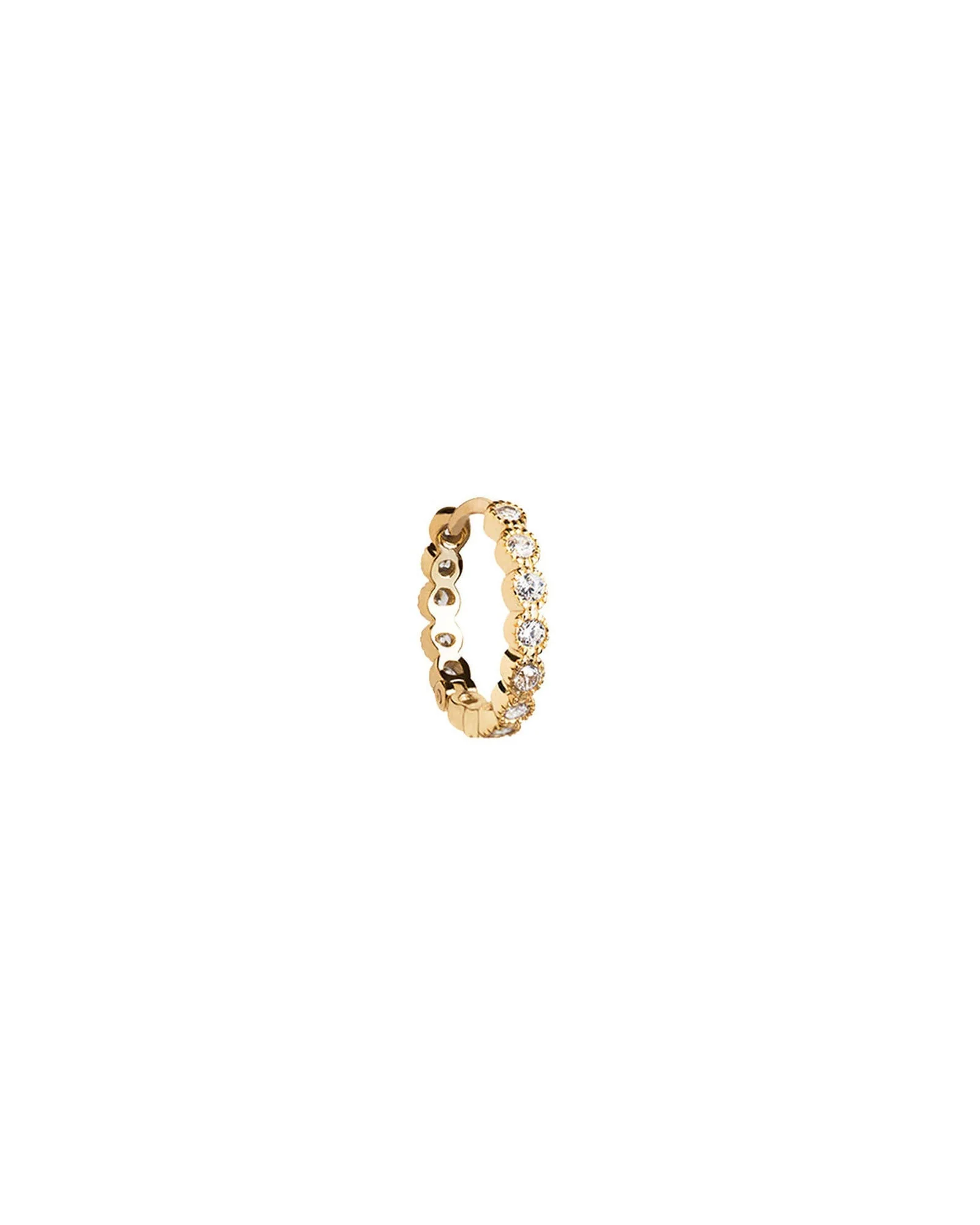 Bezel CZ Single Huggie I 13mm
