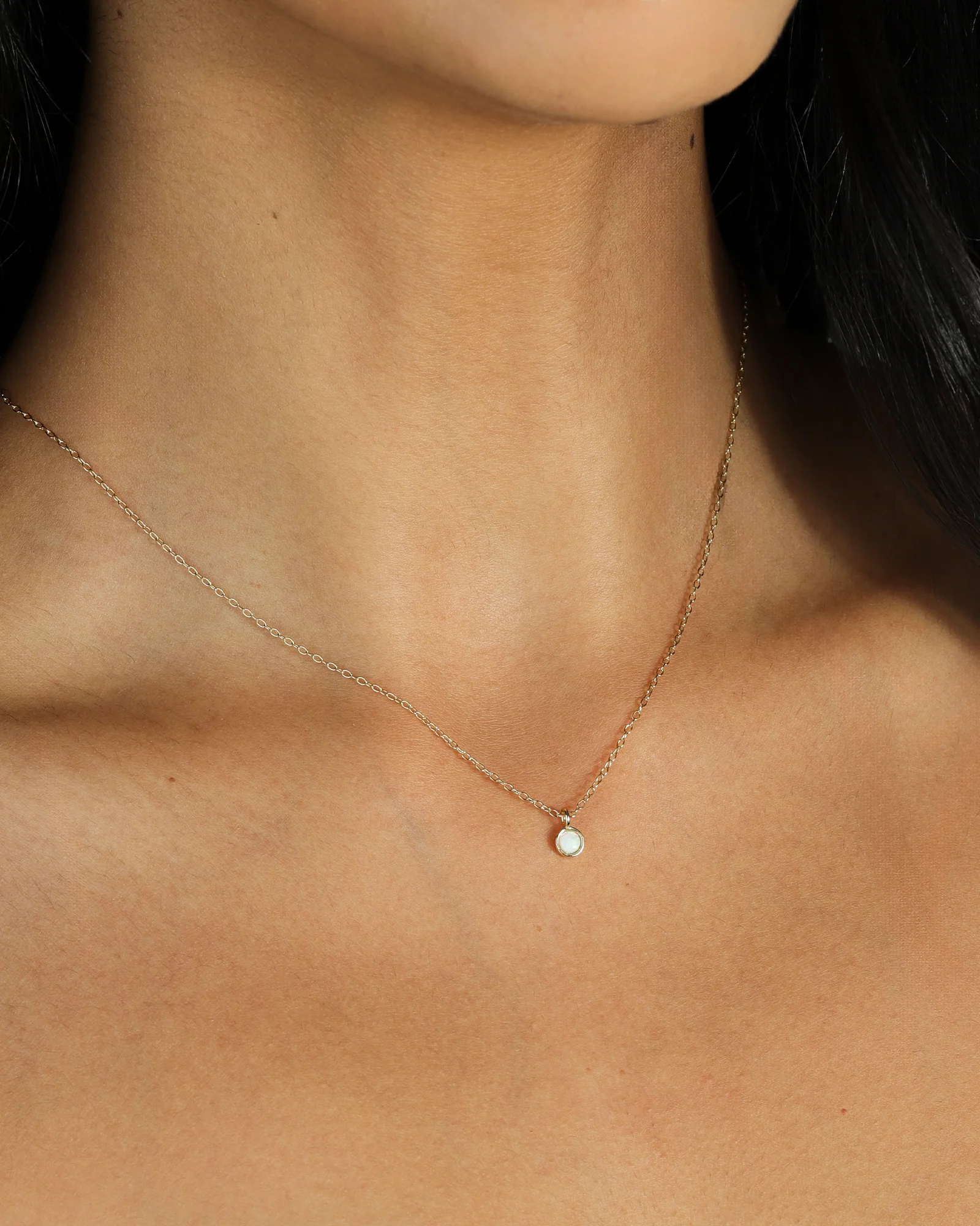 Bezel Opal Necklace - Image 2