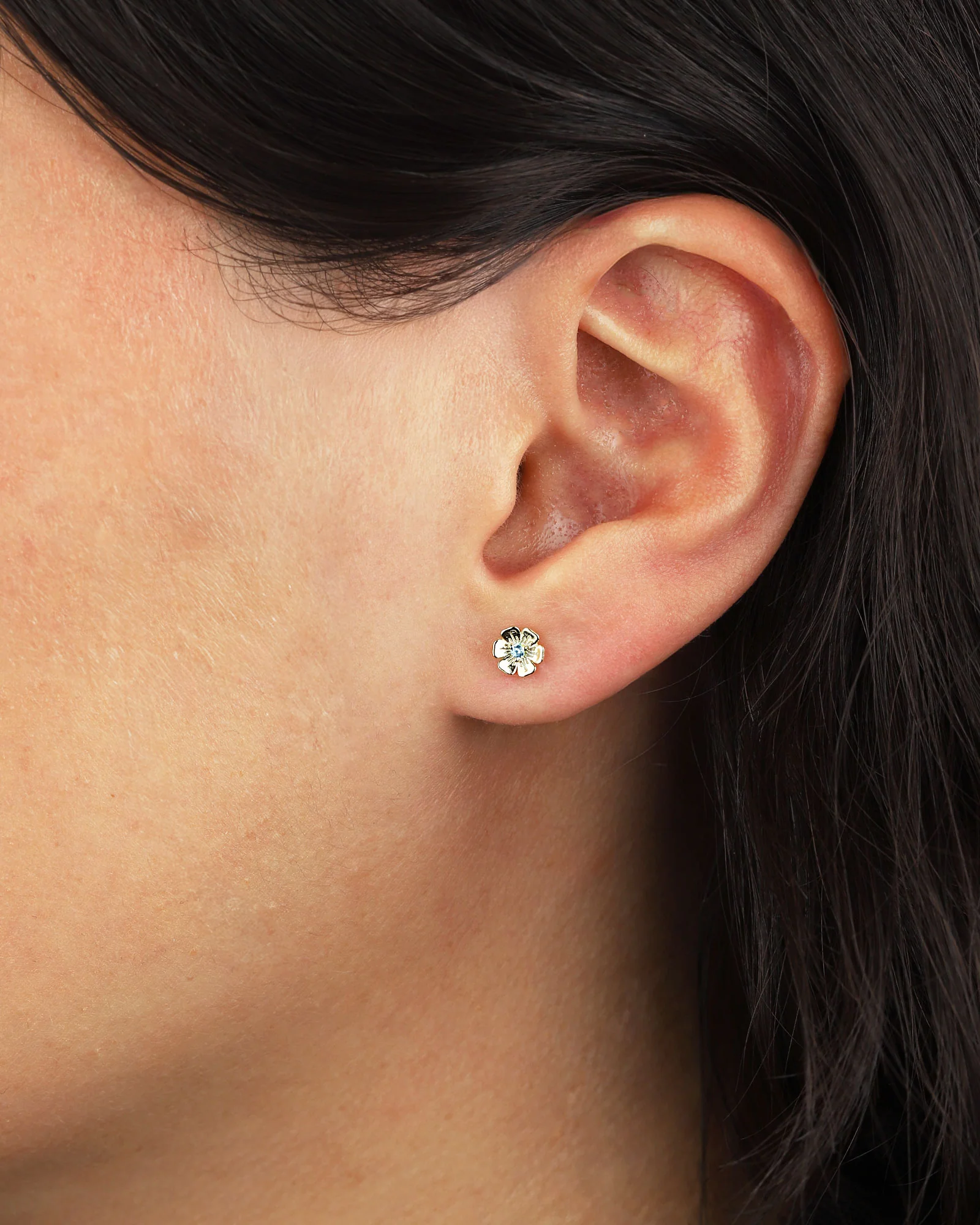 Birthstone Flower Single Stud - Image 2