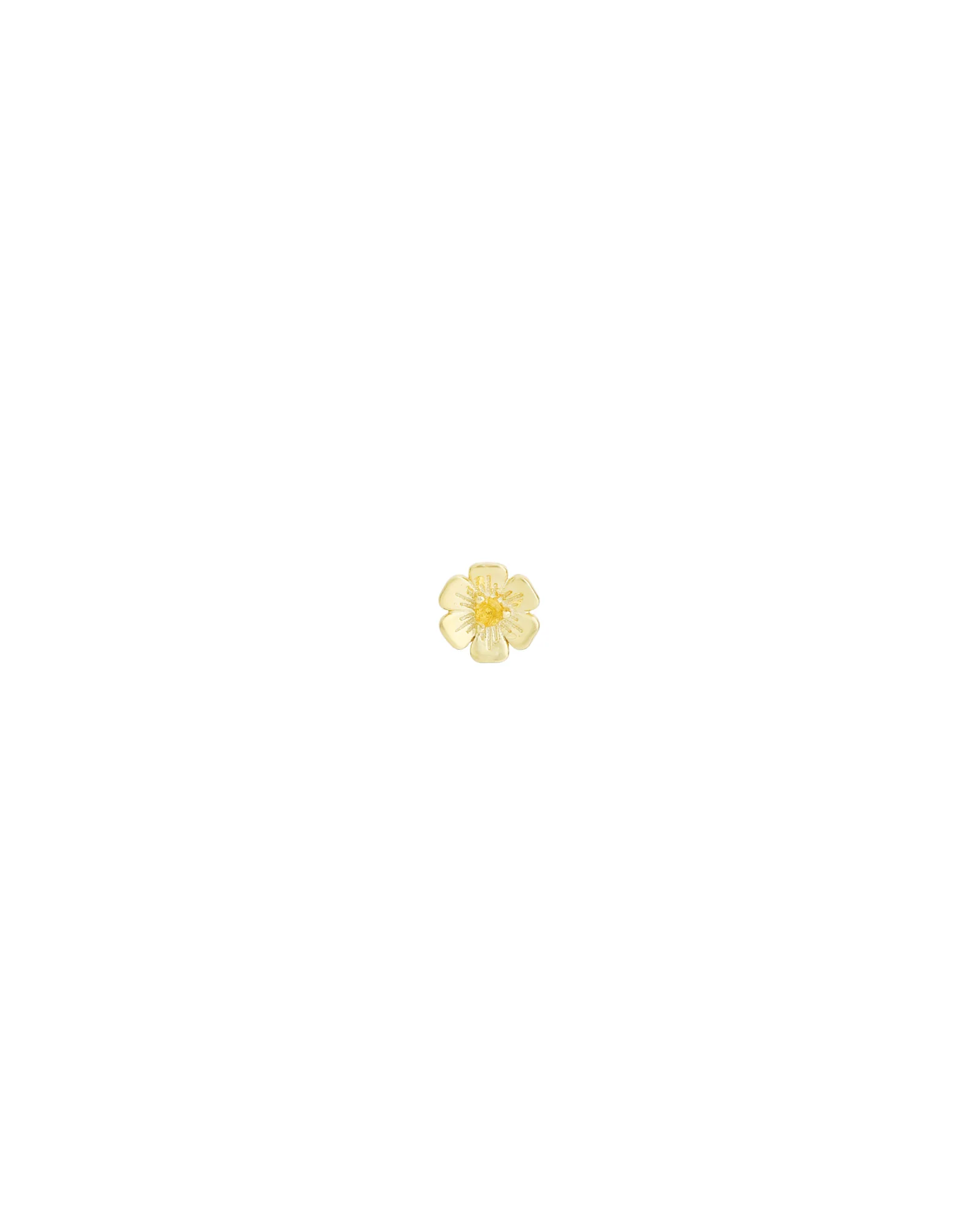 Birthstone Flower  Single Stud