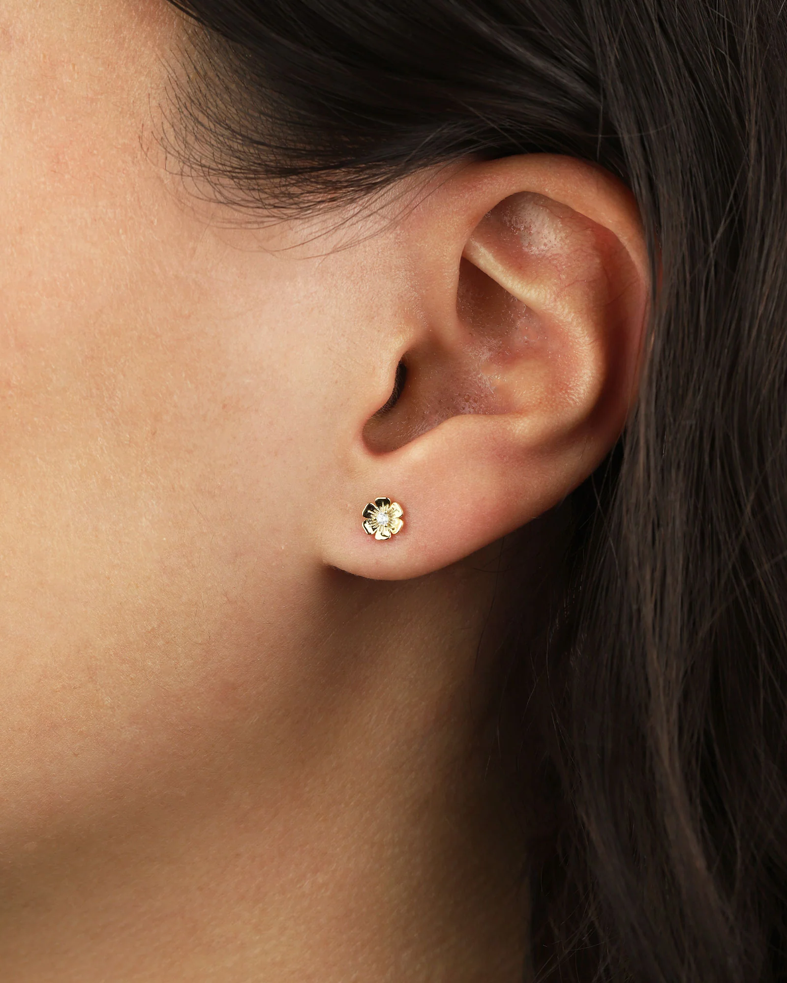 Birthstone Flower Single Stud - Image 2