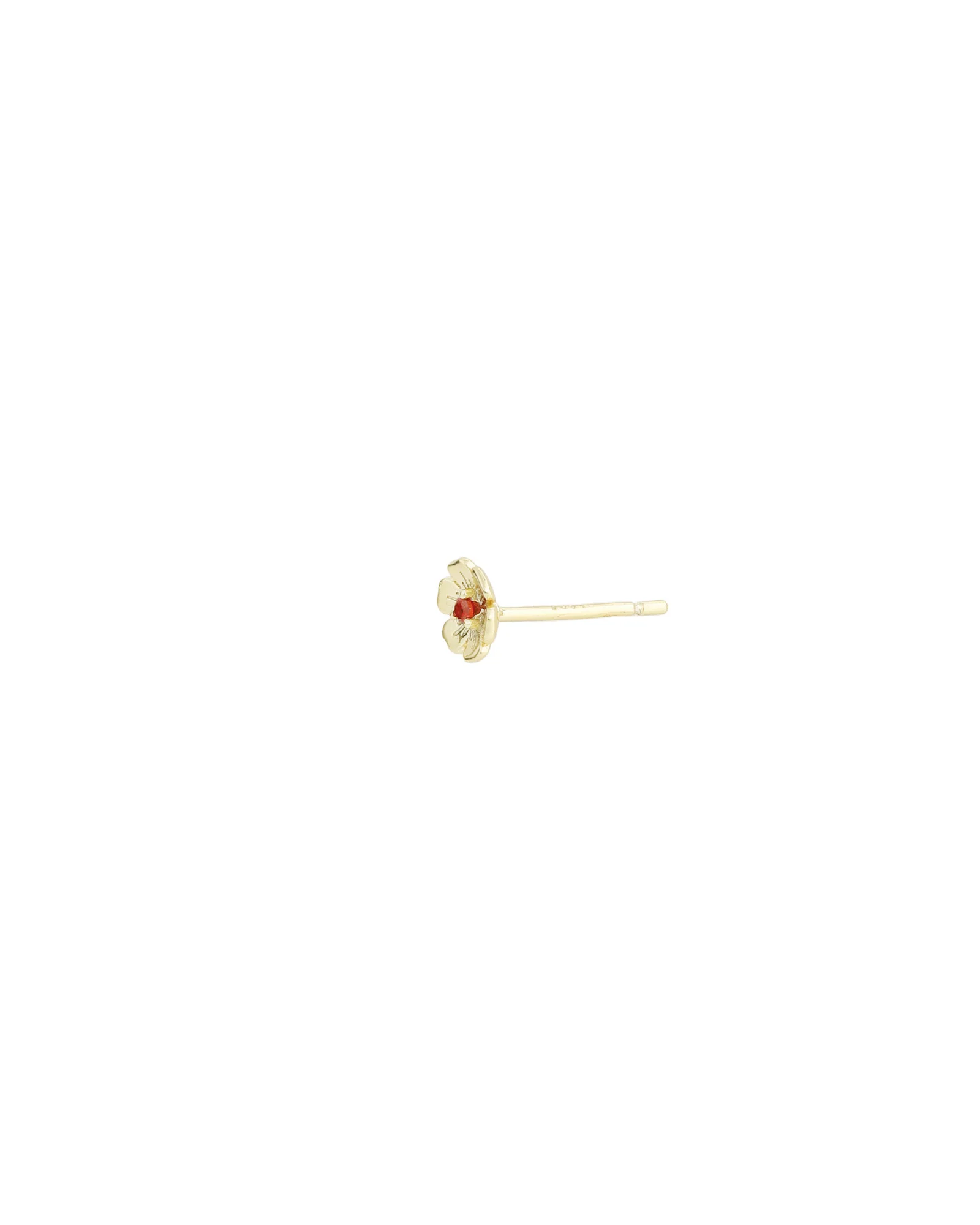 Birthstone Flower Single Stud - Image 3