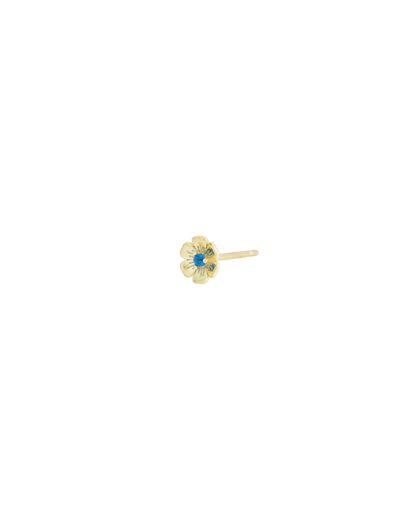Birthstone Flower Single Stud - Image 3