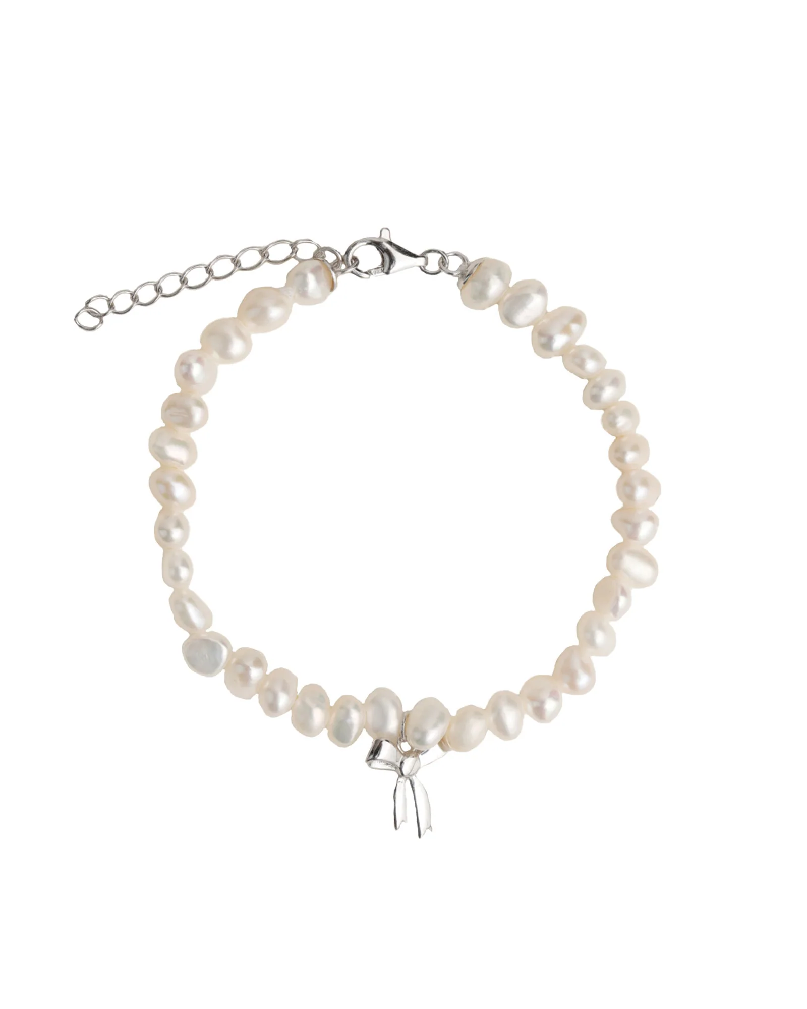 Bow Drop Pearl Bracelet