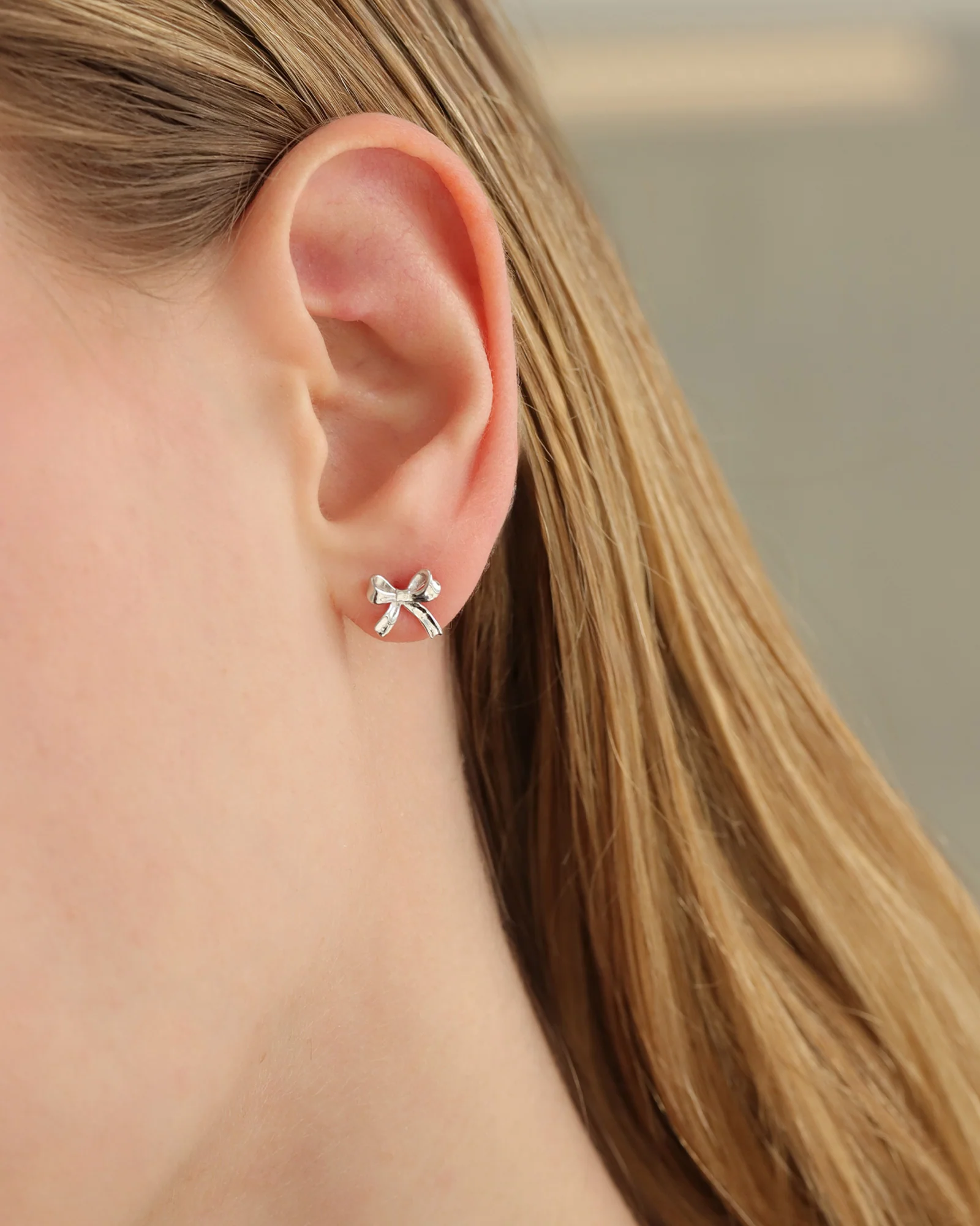 Bow Ribbon Studs - Image 2
