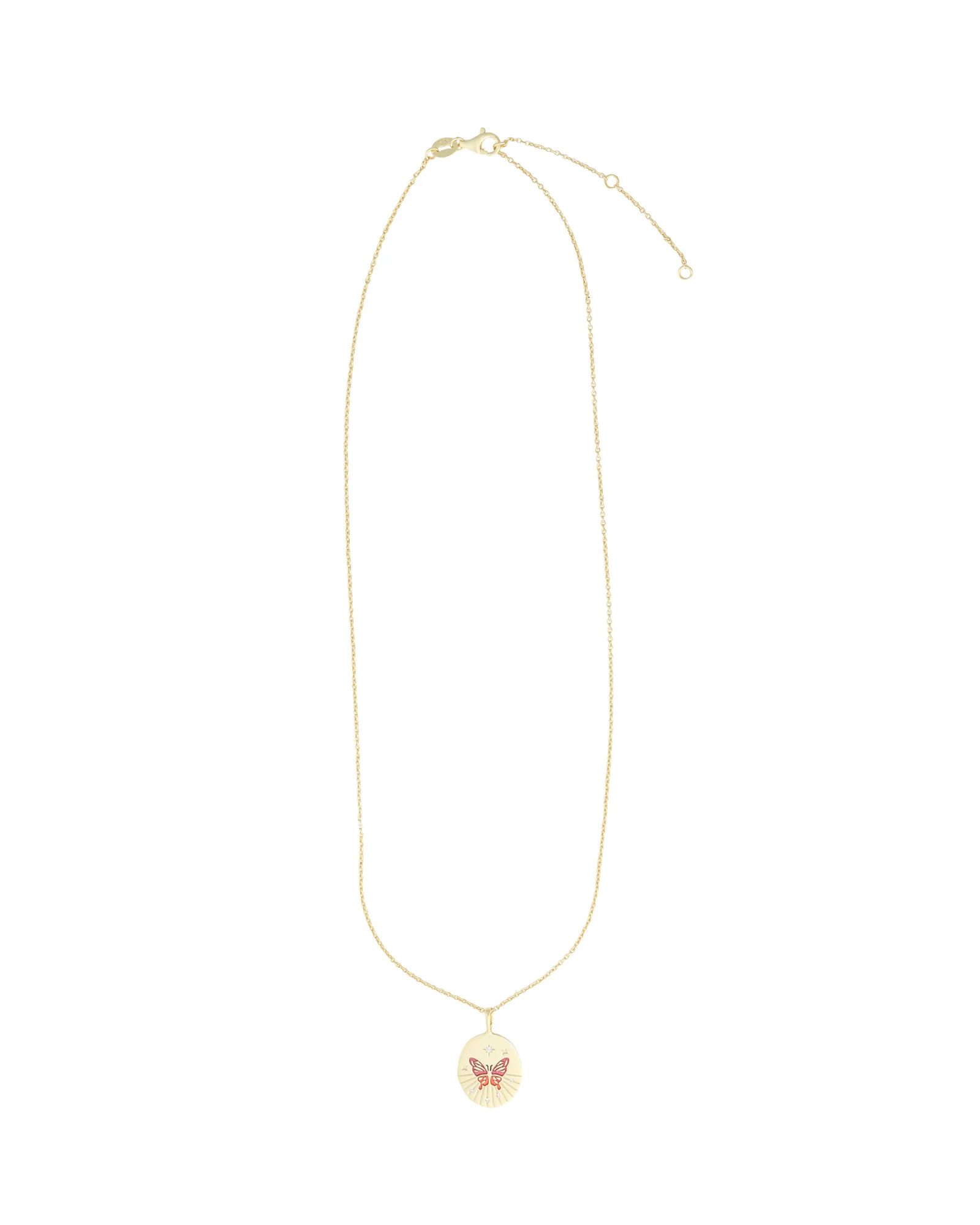 Butterfly Medallion Necklace - Image 3