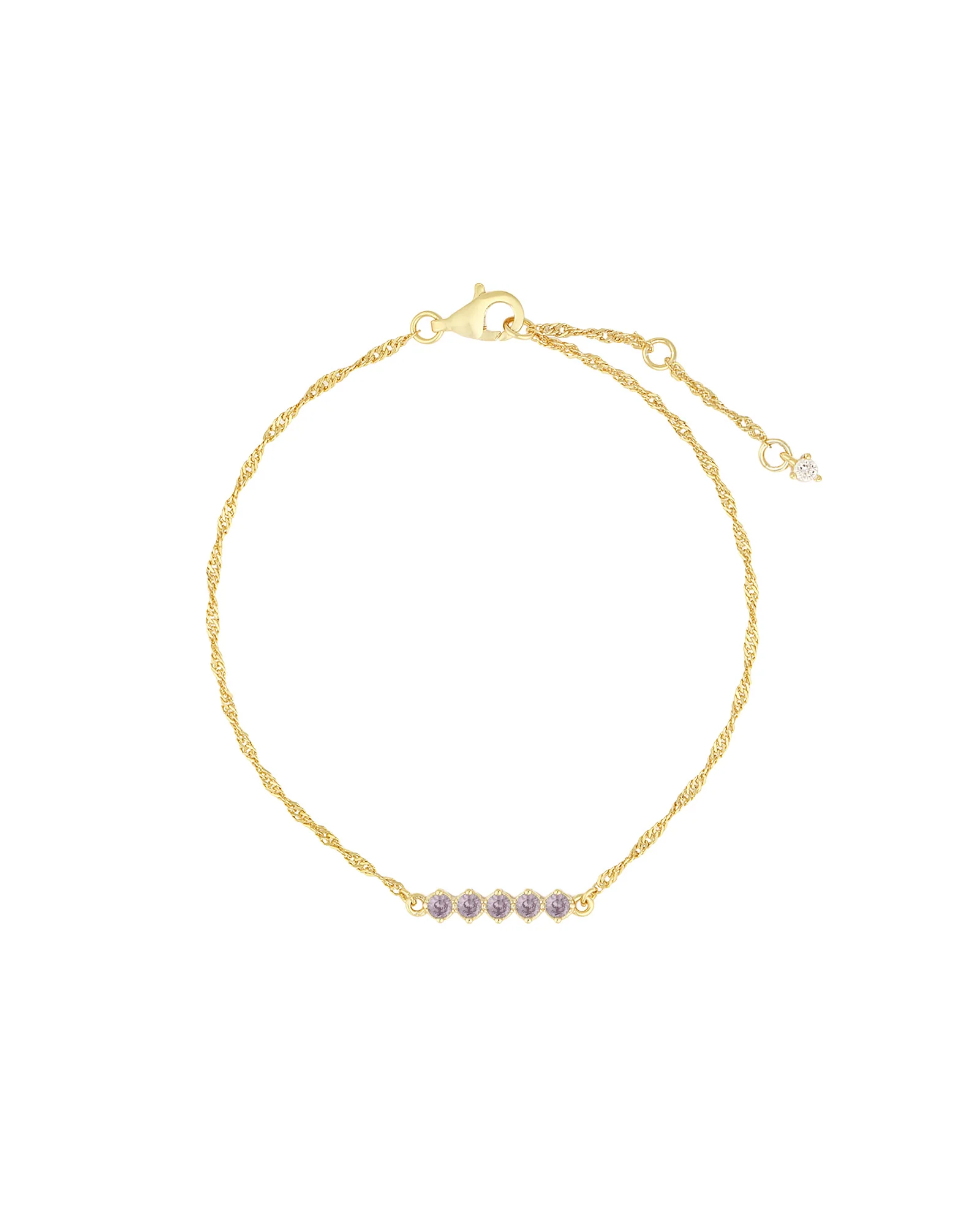 Twist Chain CZ Bracelet