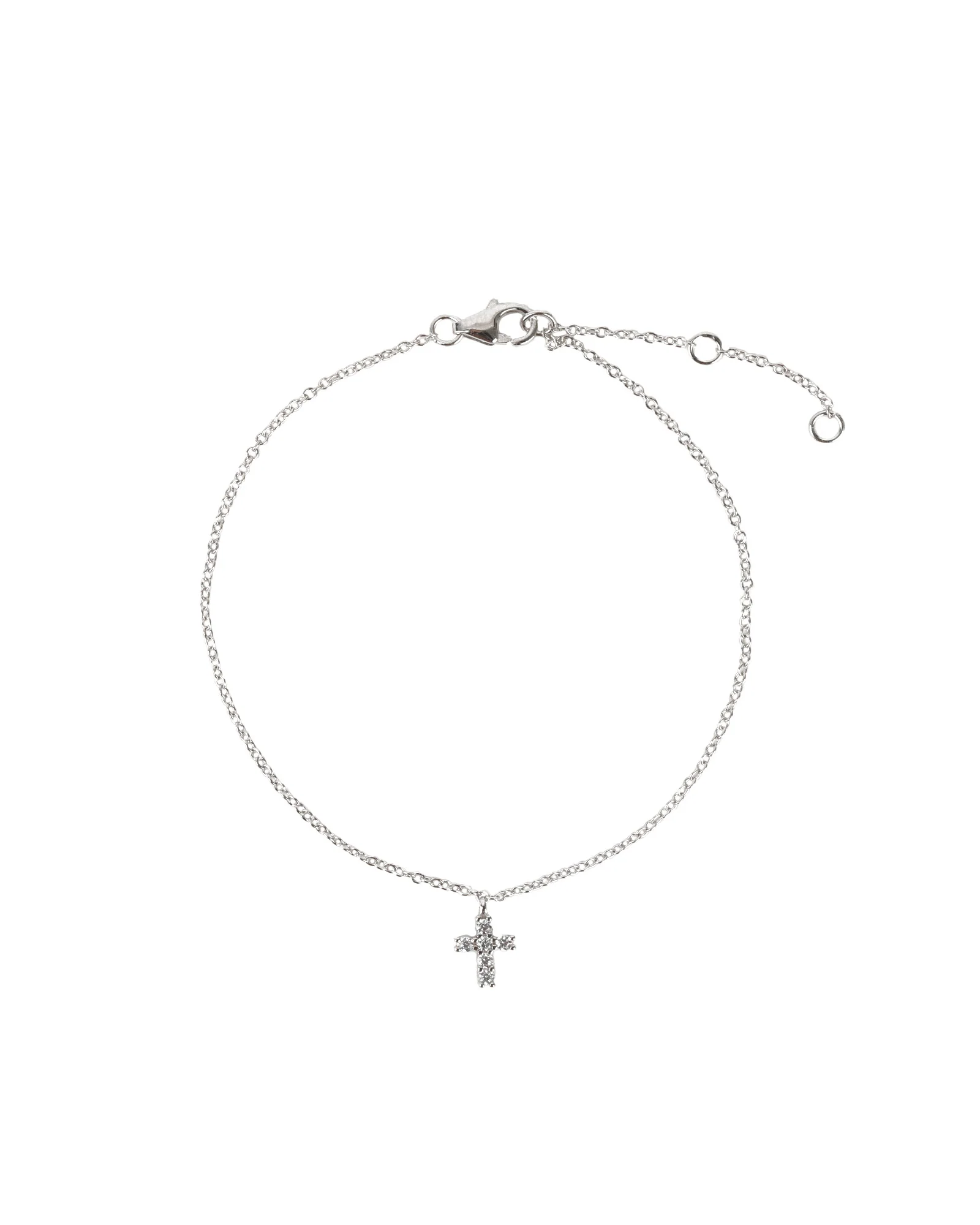 Cross CZ Drop Bracelet