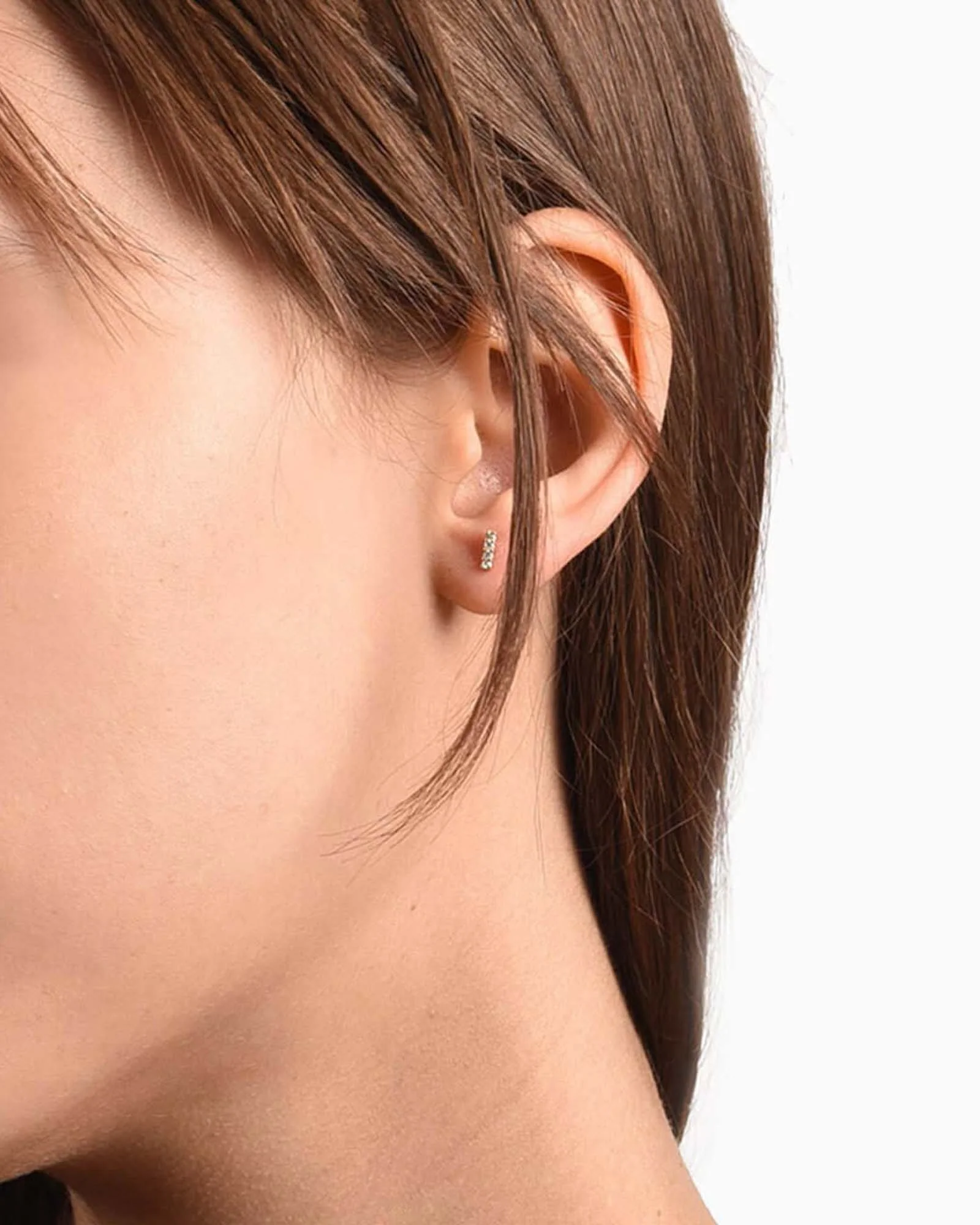 CZ Bar Single Stud | 6mm - Image 2