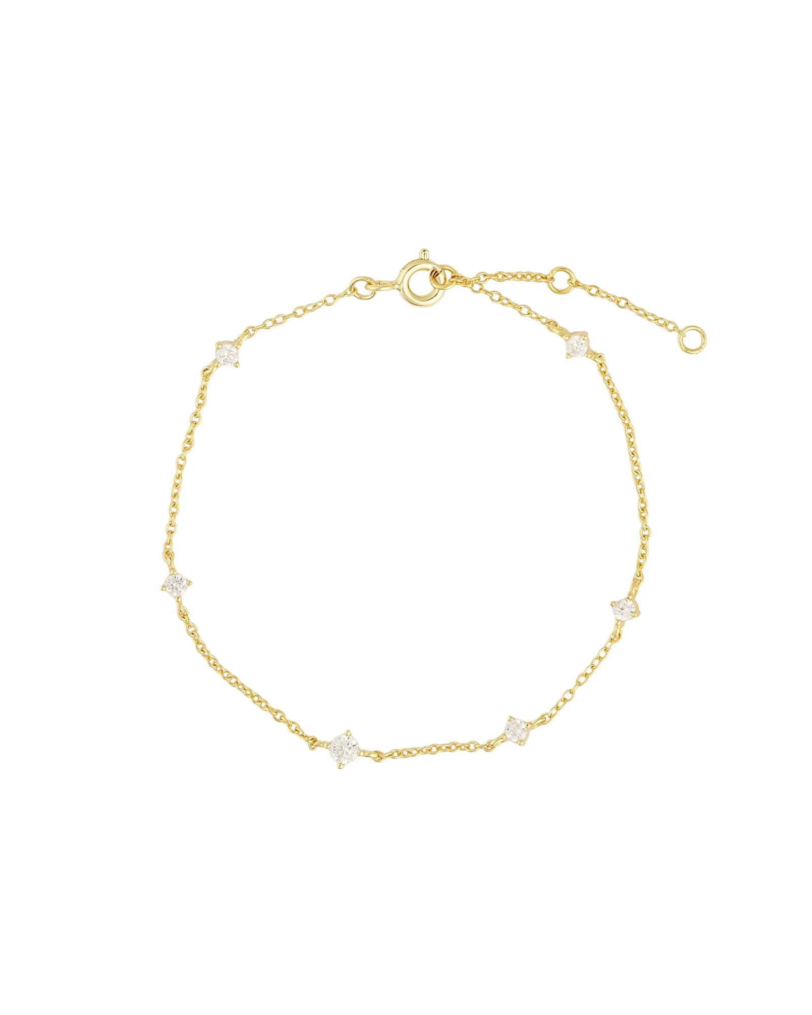 CZ Dot Chain Bracelet
