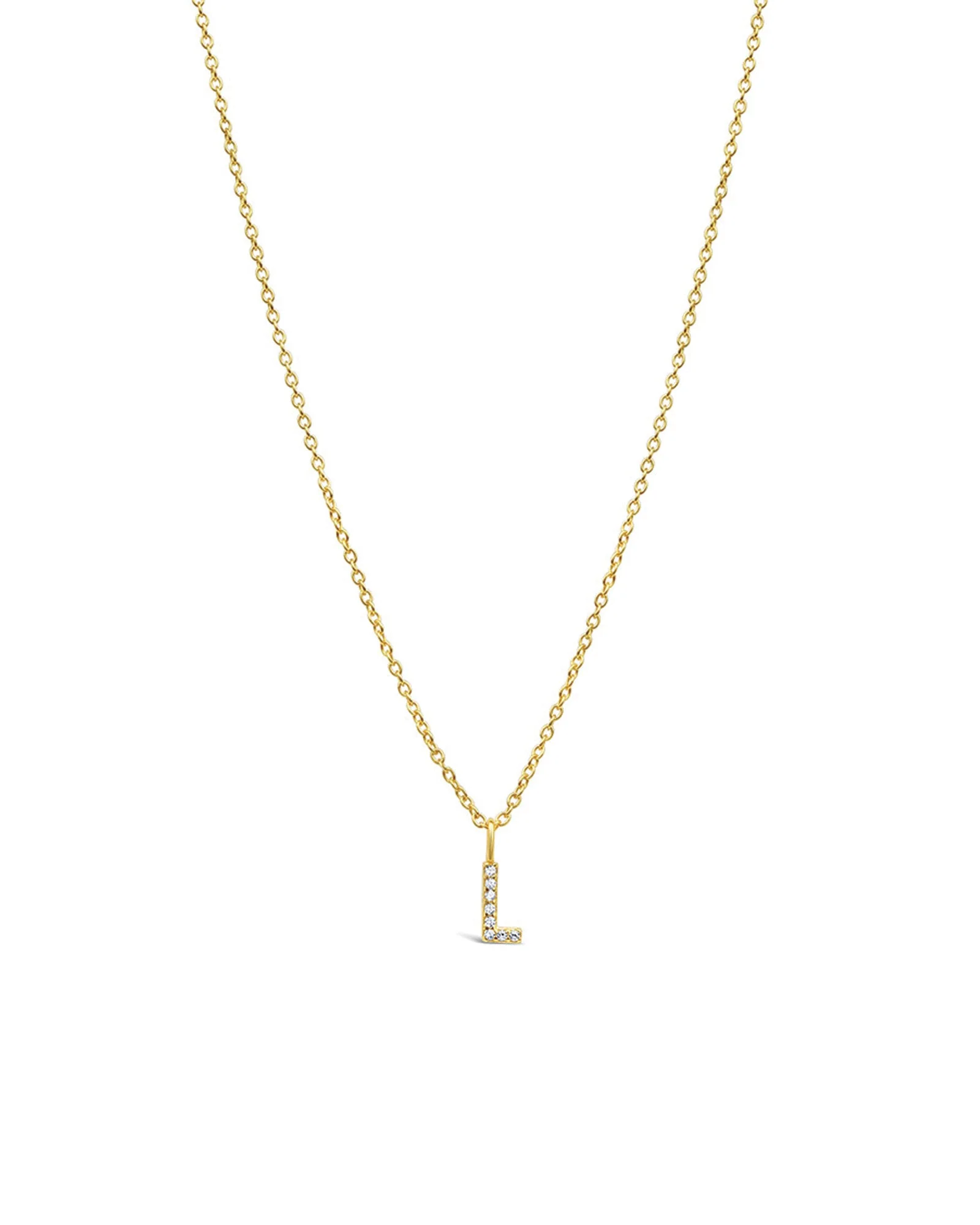 CZ Initial Necklace - Image 13