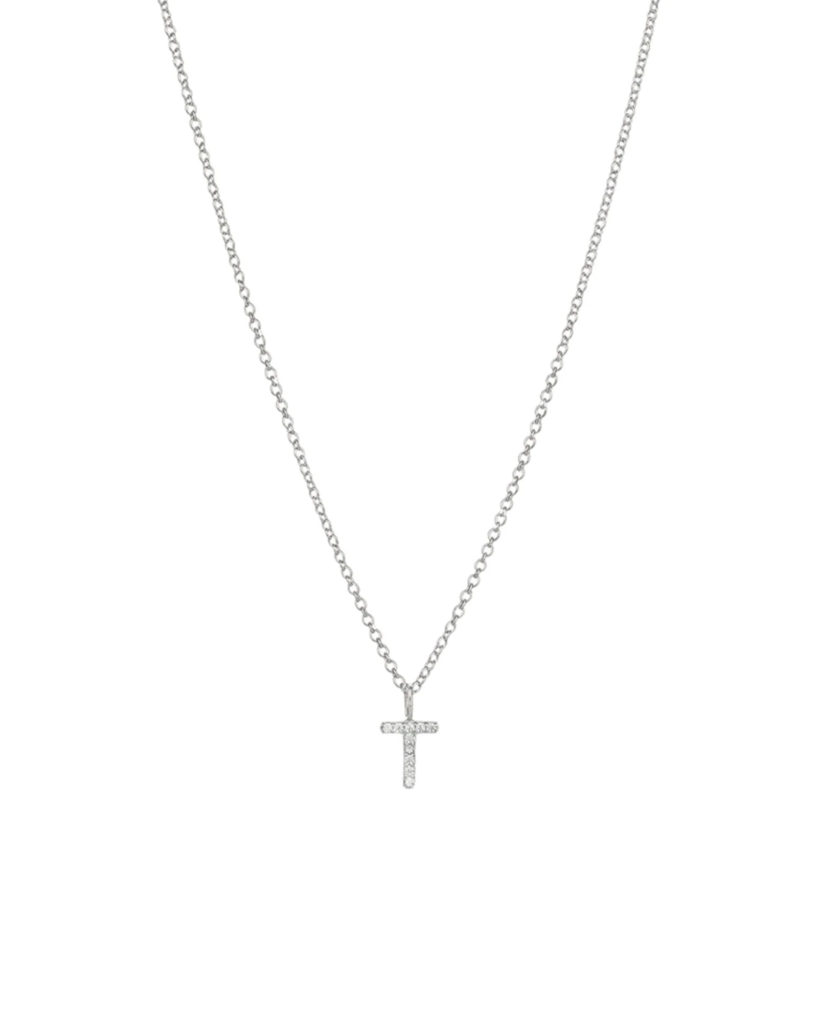 CZ Initial Necklace - Image 13