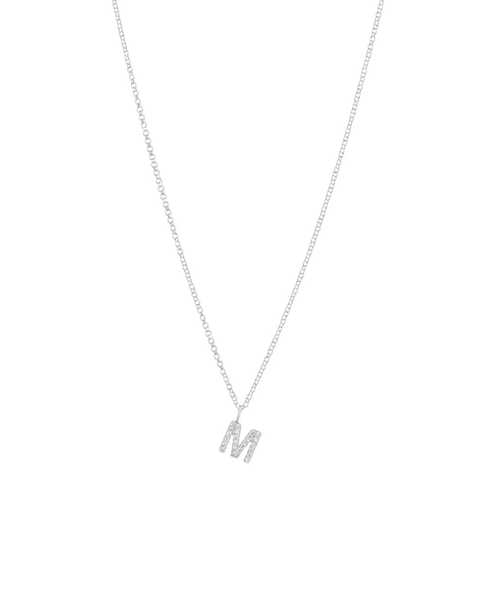 CZ Initial Necklace - Image 9