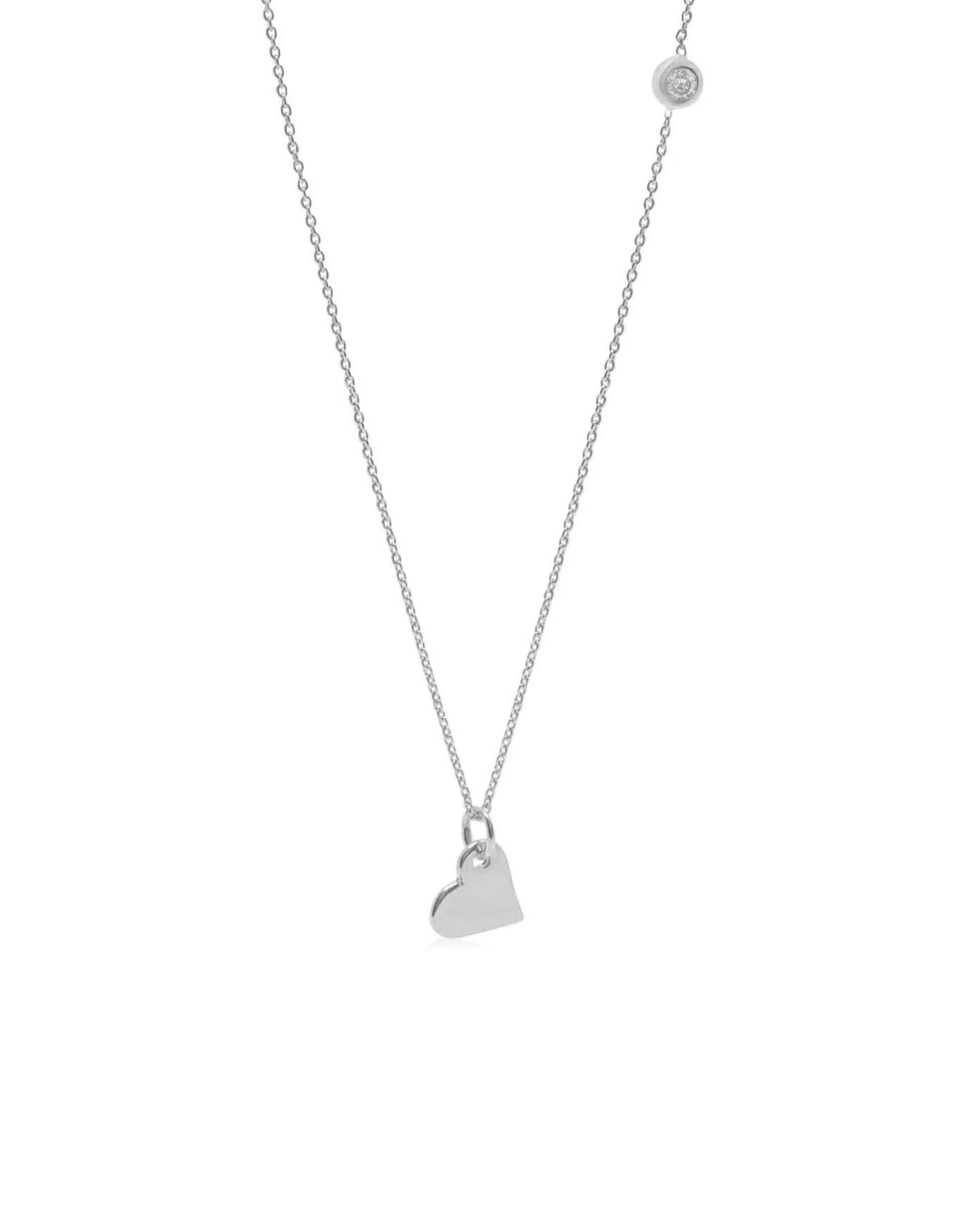 Drop Heart Necklace