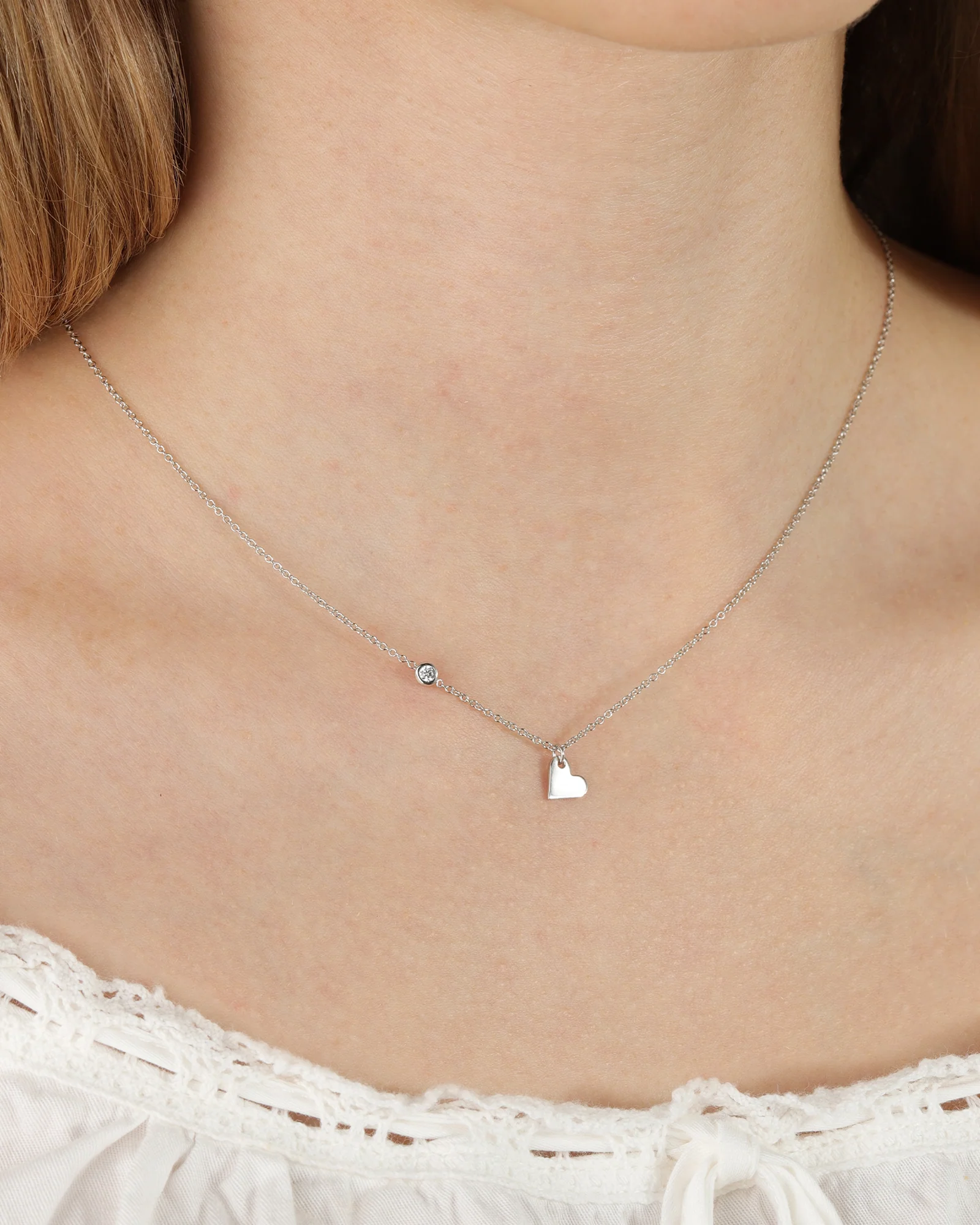 Drop Heart Necklace - Image 2