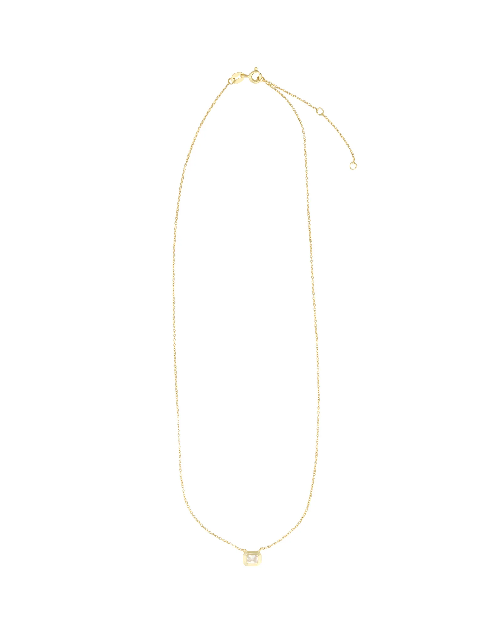 Emerald Cut East-West Necklace - Image 3