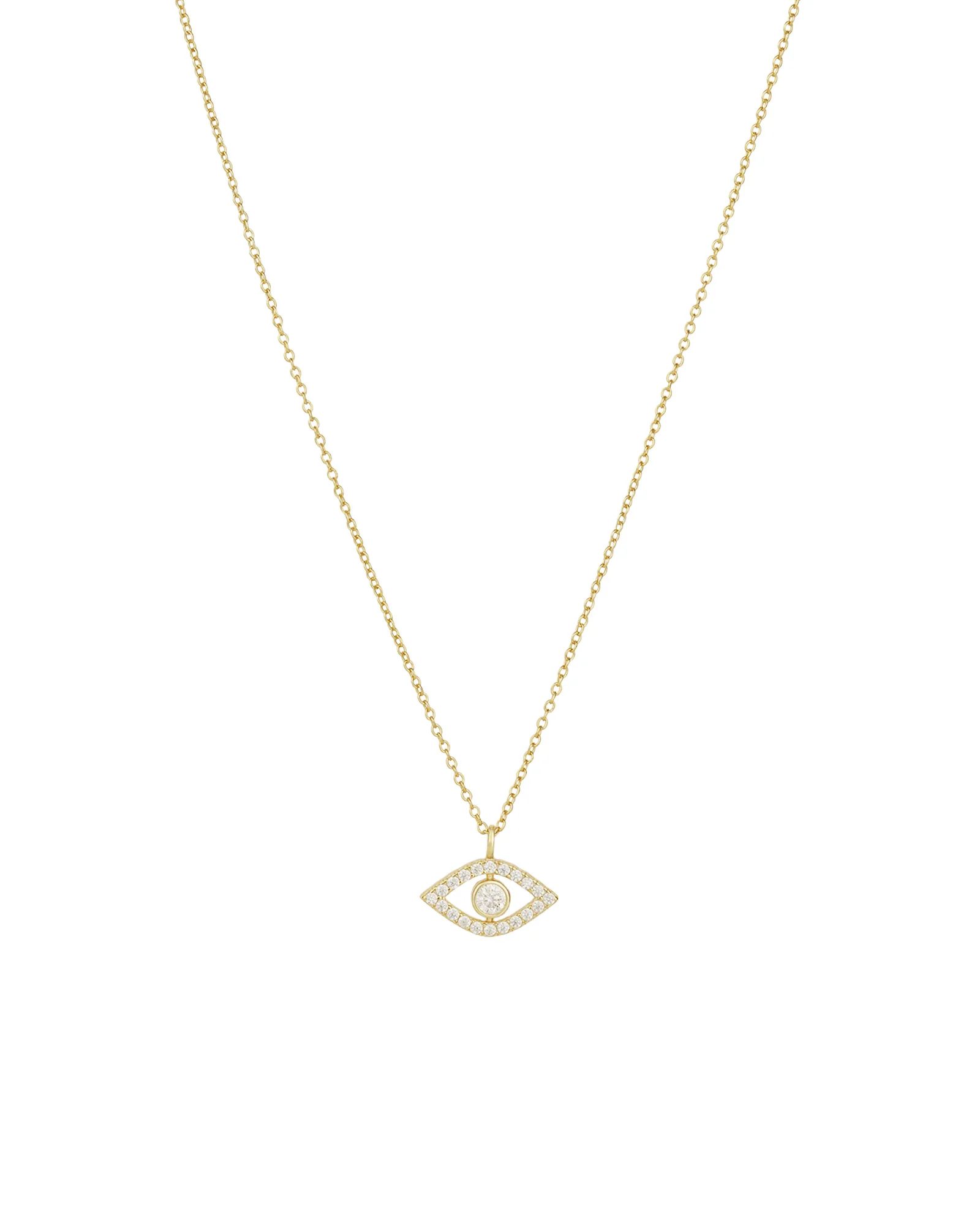 Evil Eye Bezel Necklace