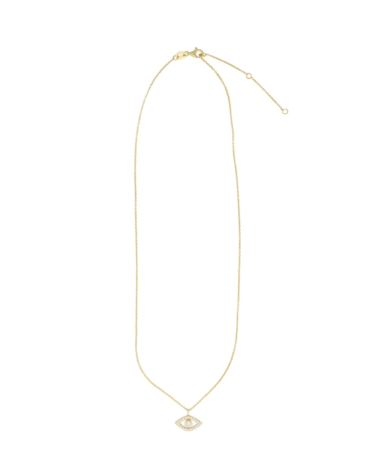 Evil Eye Bezel Necklace - Image 3