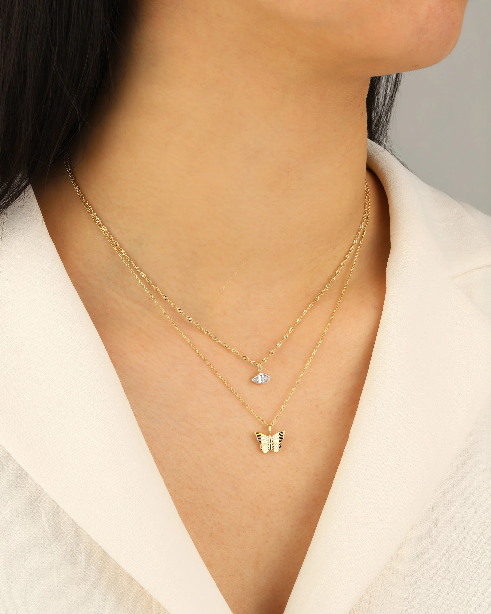 Evil Eye Rope Chain Necklace - Image 2