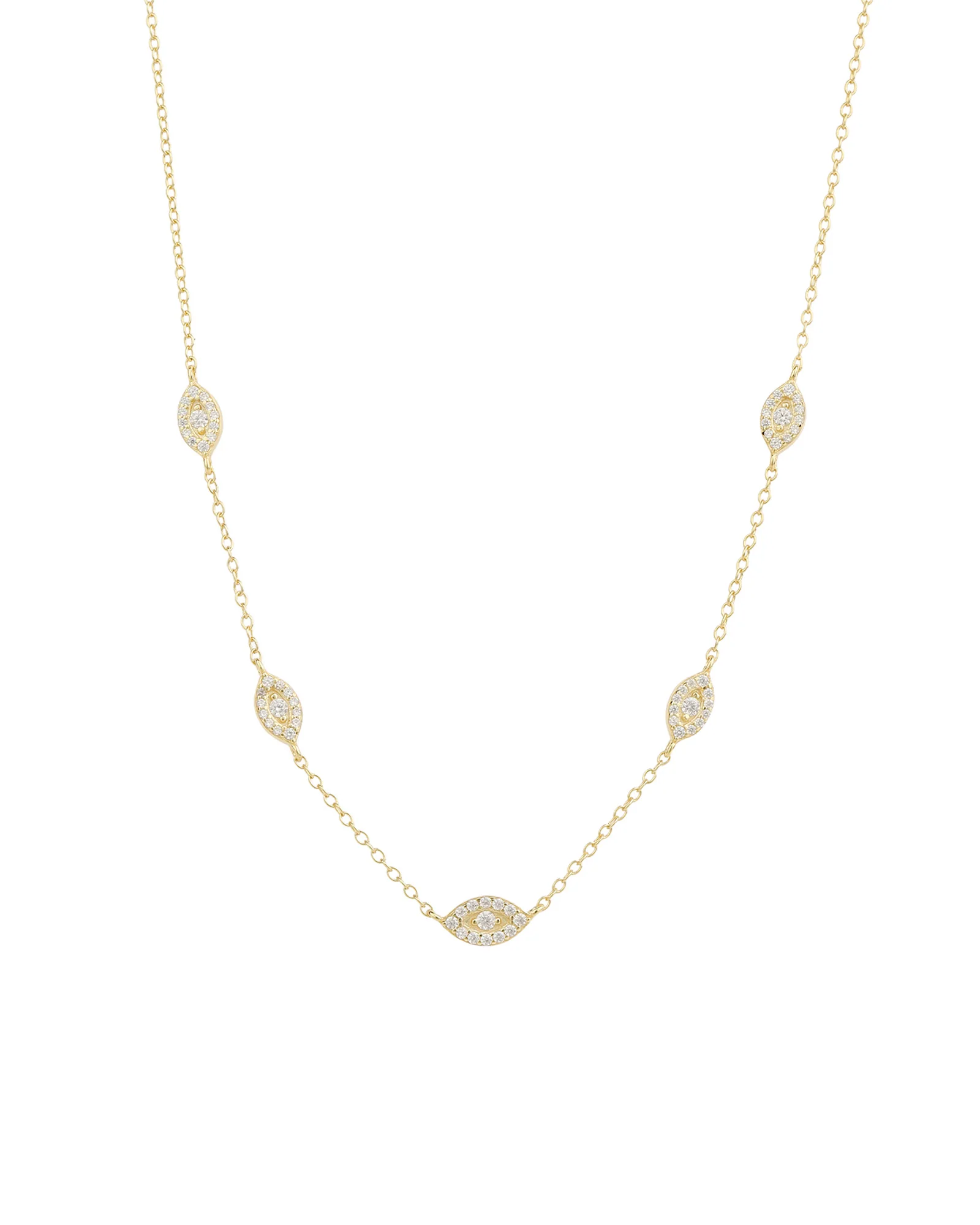 Evil Eye Station Necklace