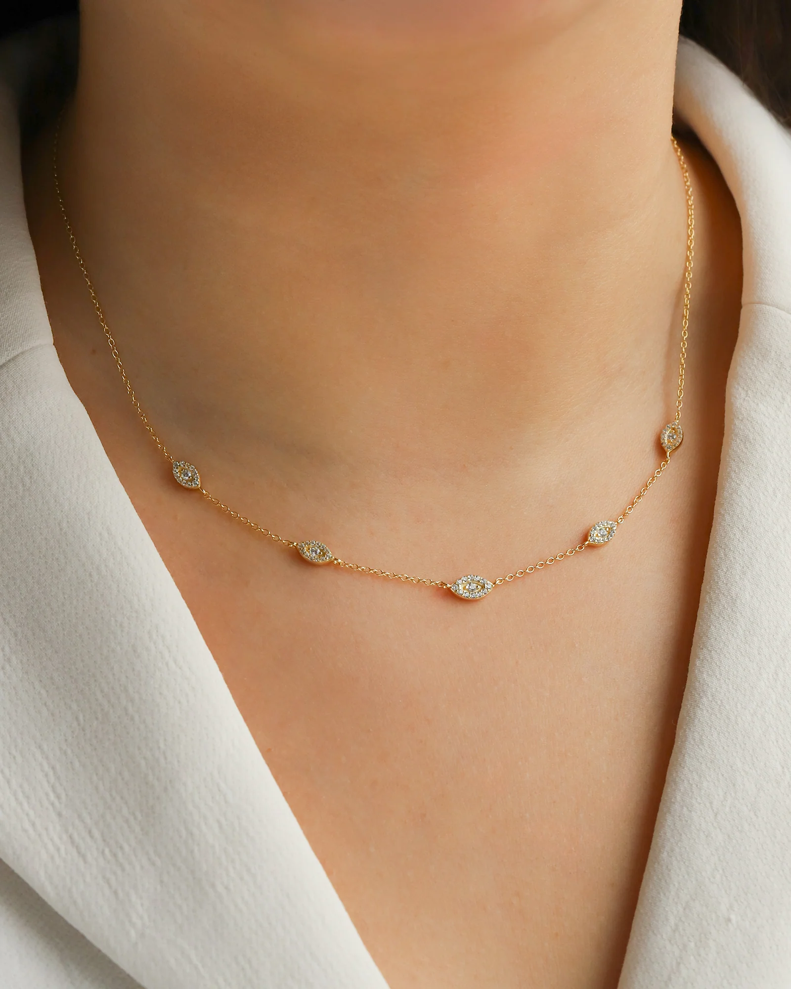 Evil Eye Station Necklace - Image 2