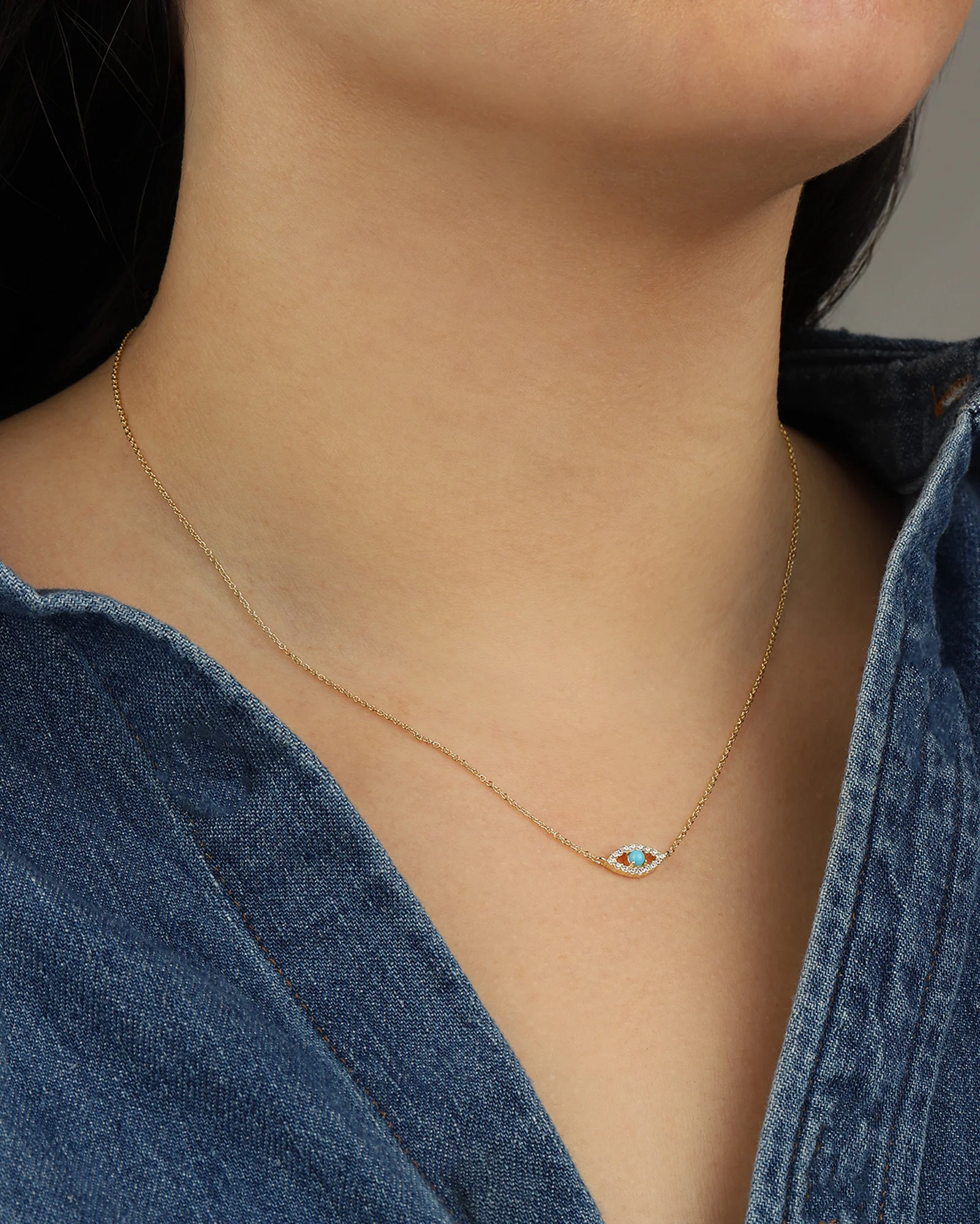Evil Eye Stone Necklace - Image 2