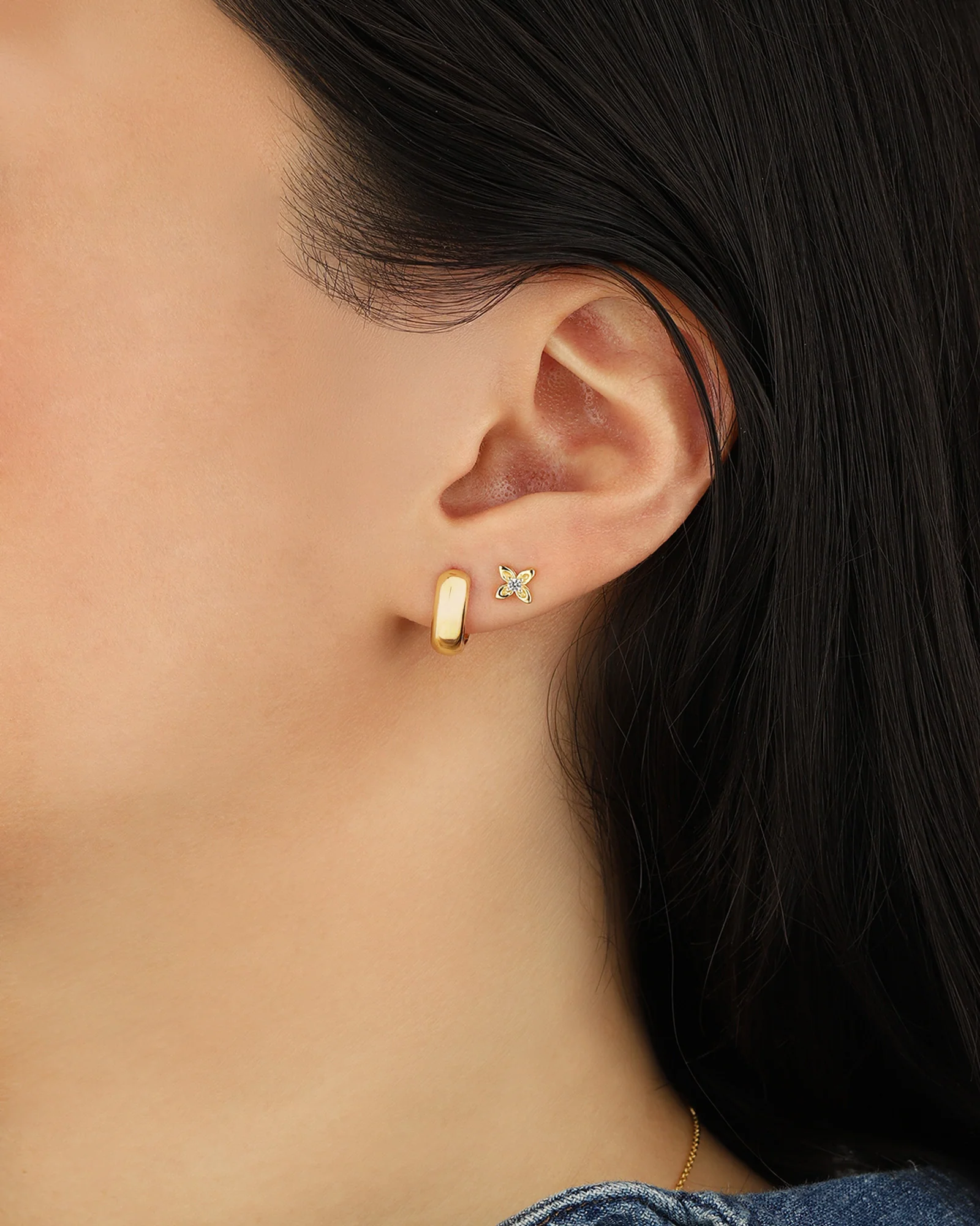 Four Petal Single Stud - Image 5