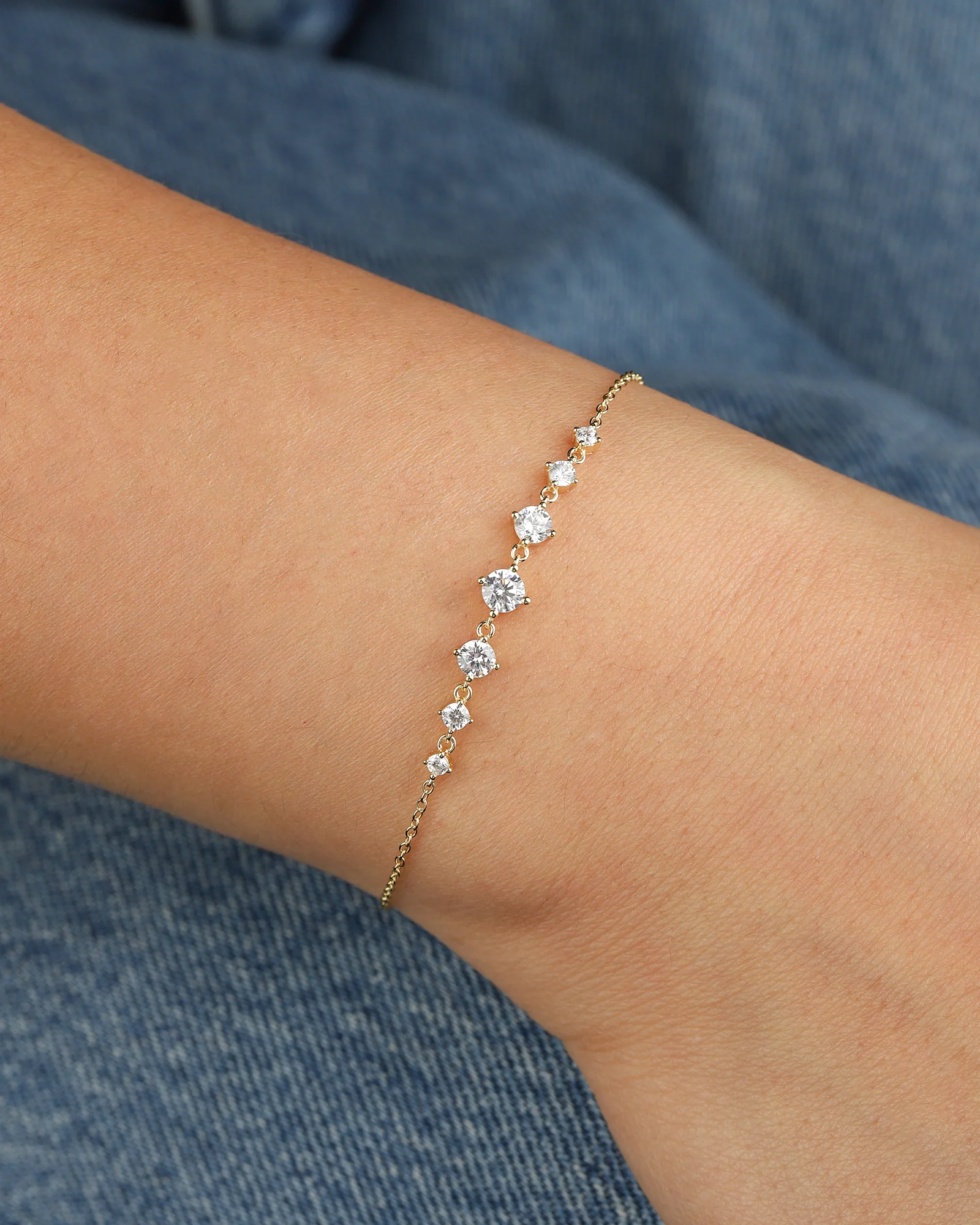Gradual CZ Bracelet - Image 2